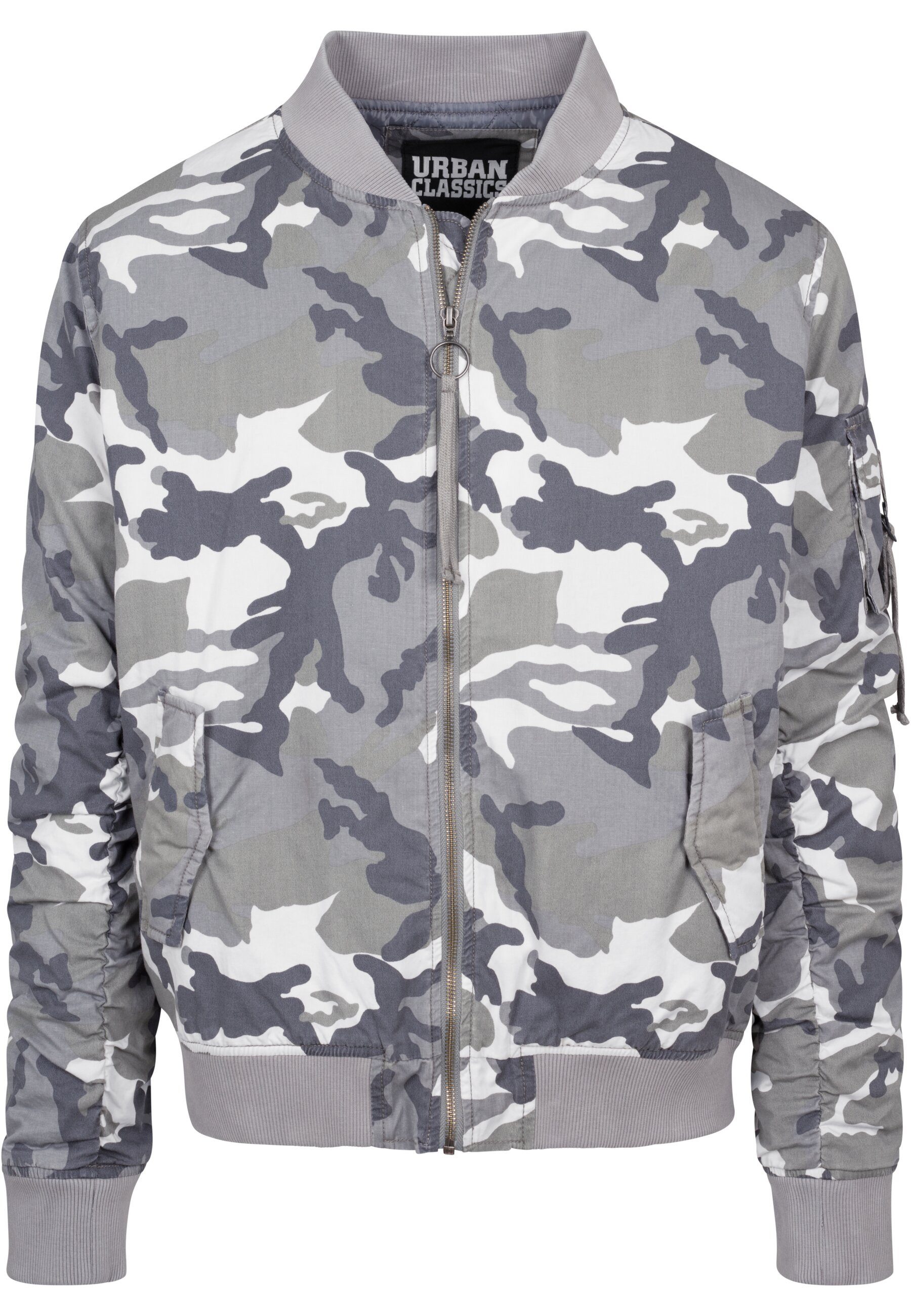 URBAN CLASSICS Bomberjacke Urban Classics Herren Vintage Camo Cotton Bomber Jacket (1-St)