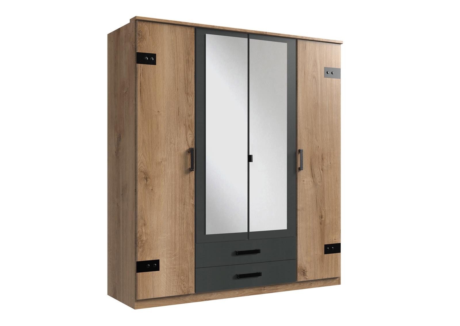 Wimex Kleiderschrank "Cork, mit oder ohne Spiegel, rustikaler Look im Indus günstig online kaufen