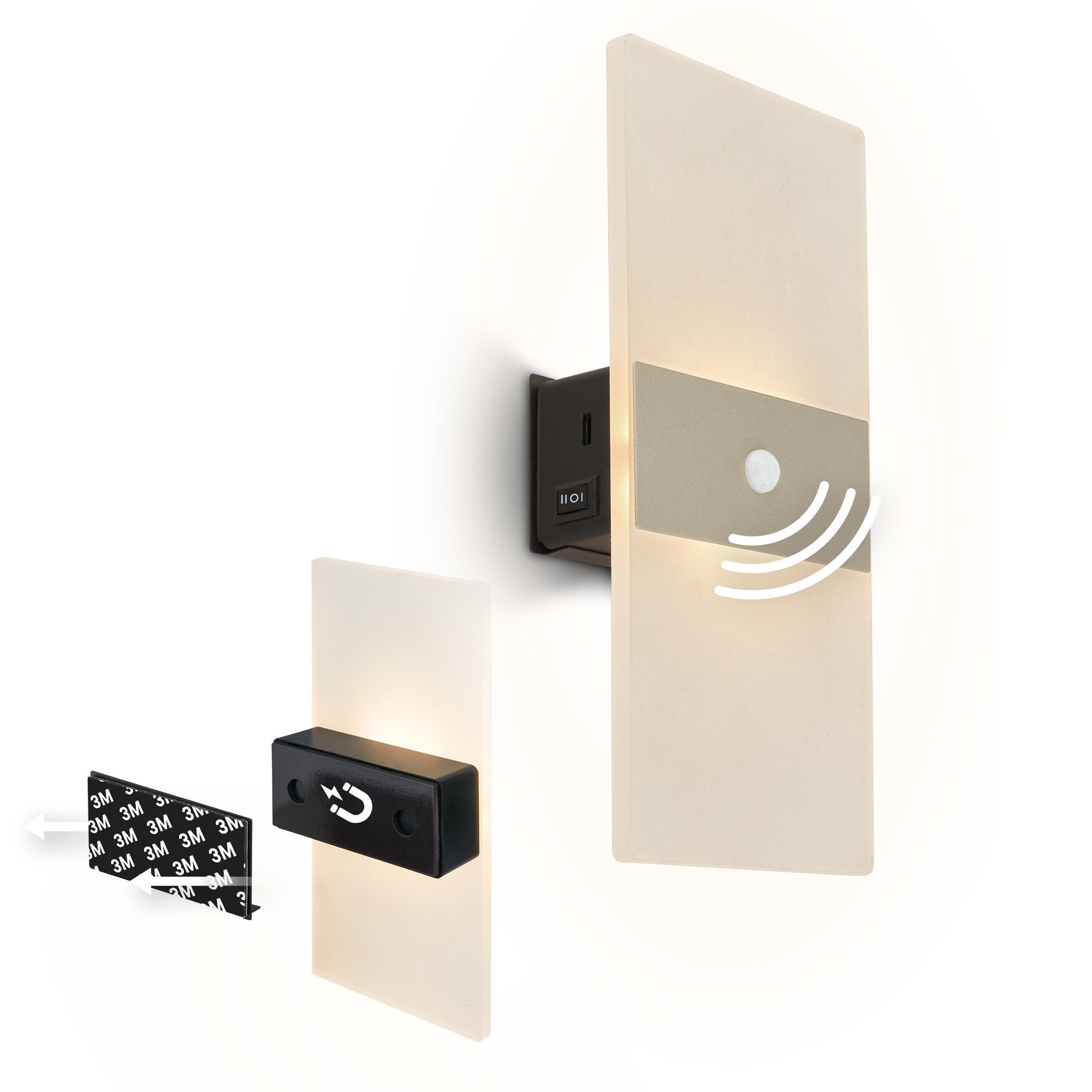 Briloner Leuchten LED Wandleuchte LED, LED fest integriert