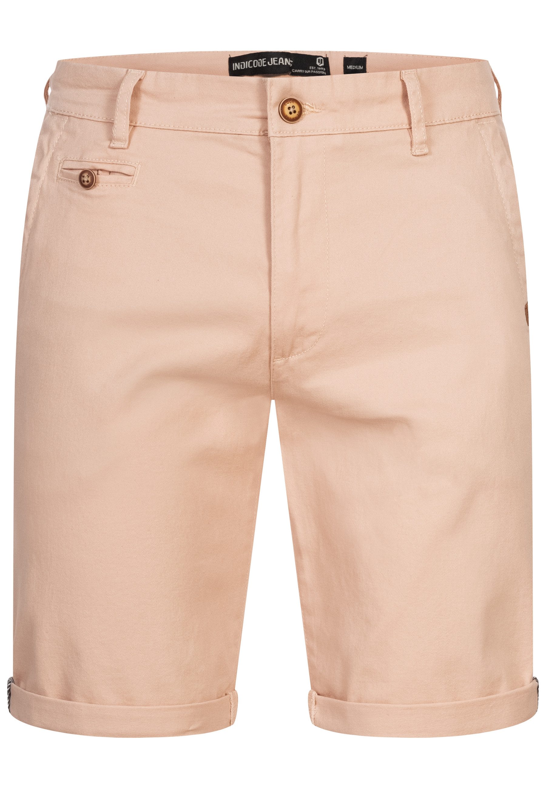 Indicode Chinoshorts Herren Cuba Chino Shorts Herrenshorts aus Baumwollgemi günstig online kaufen