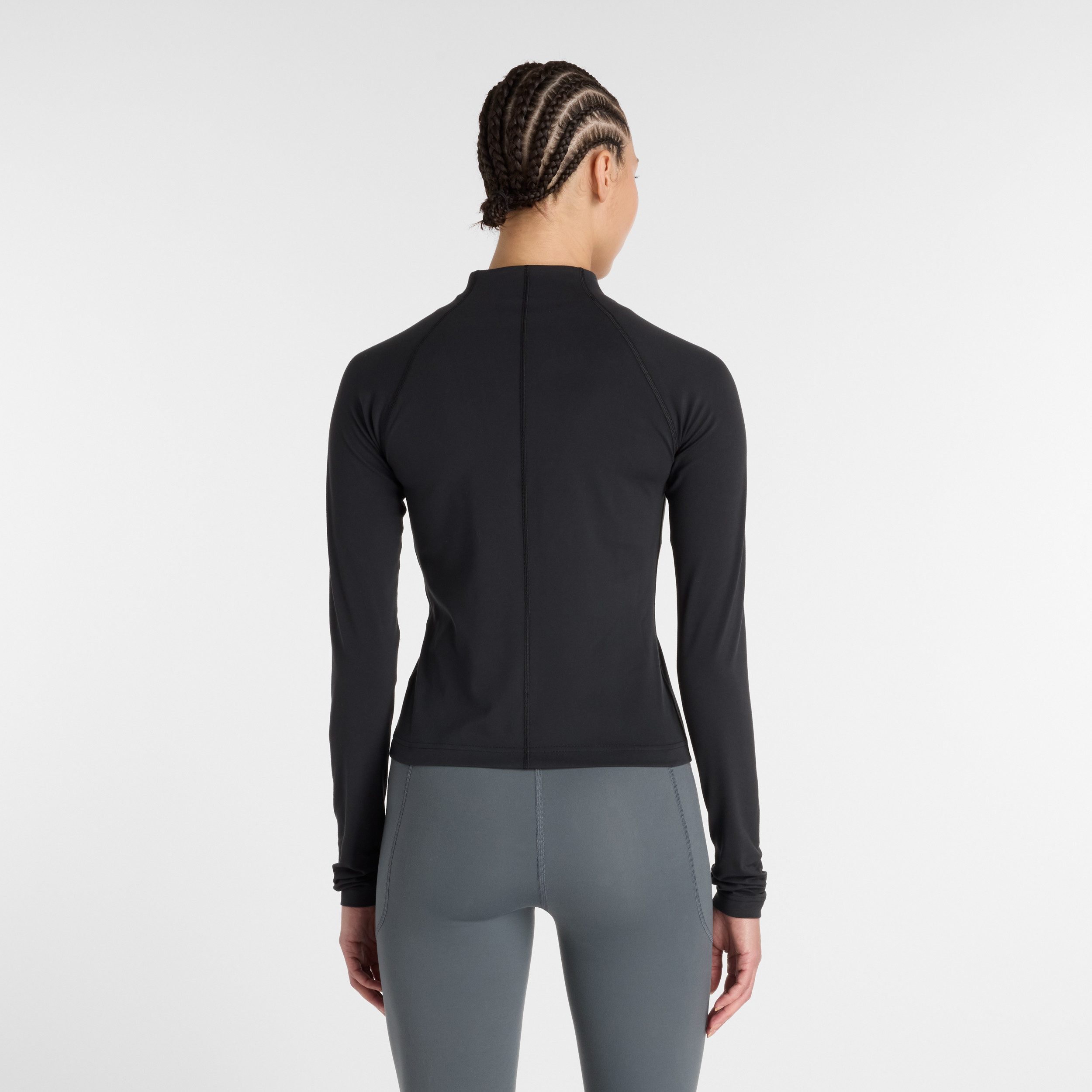 New Balance Trainingsjacke NB HARMONY FITTED FULL ZIP sportlicher Stil, angenehm weiches Material, figurbetonter Schnitt