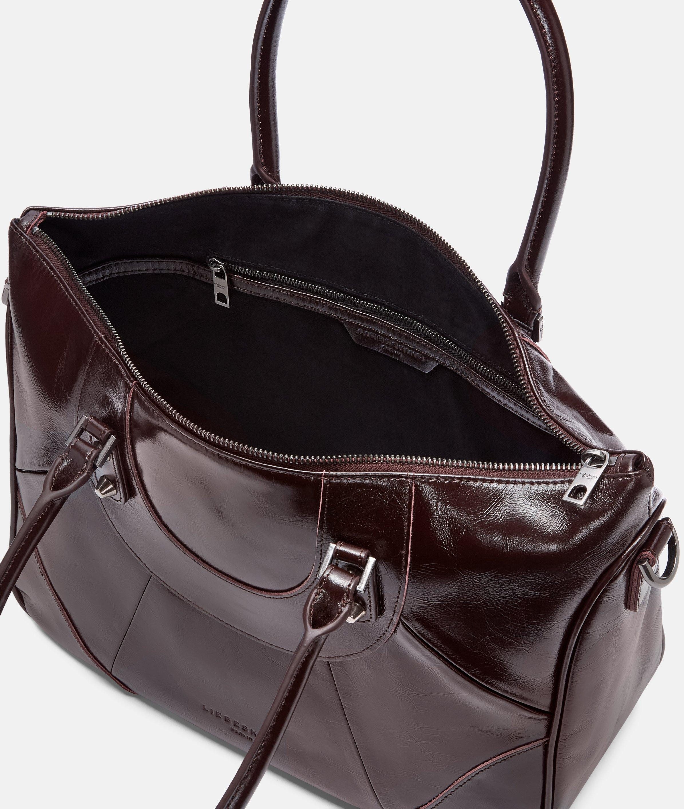 Liebeskind Berlin Schultertasche Satchel ESTHER, Geräumige Tasche mit glossy Finish