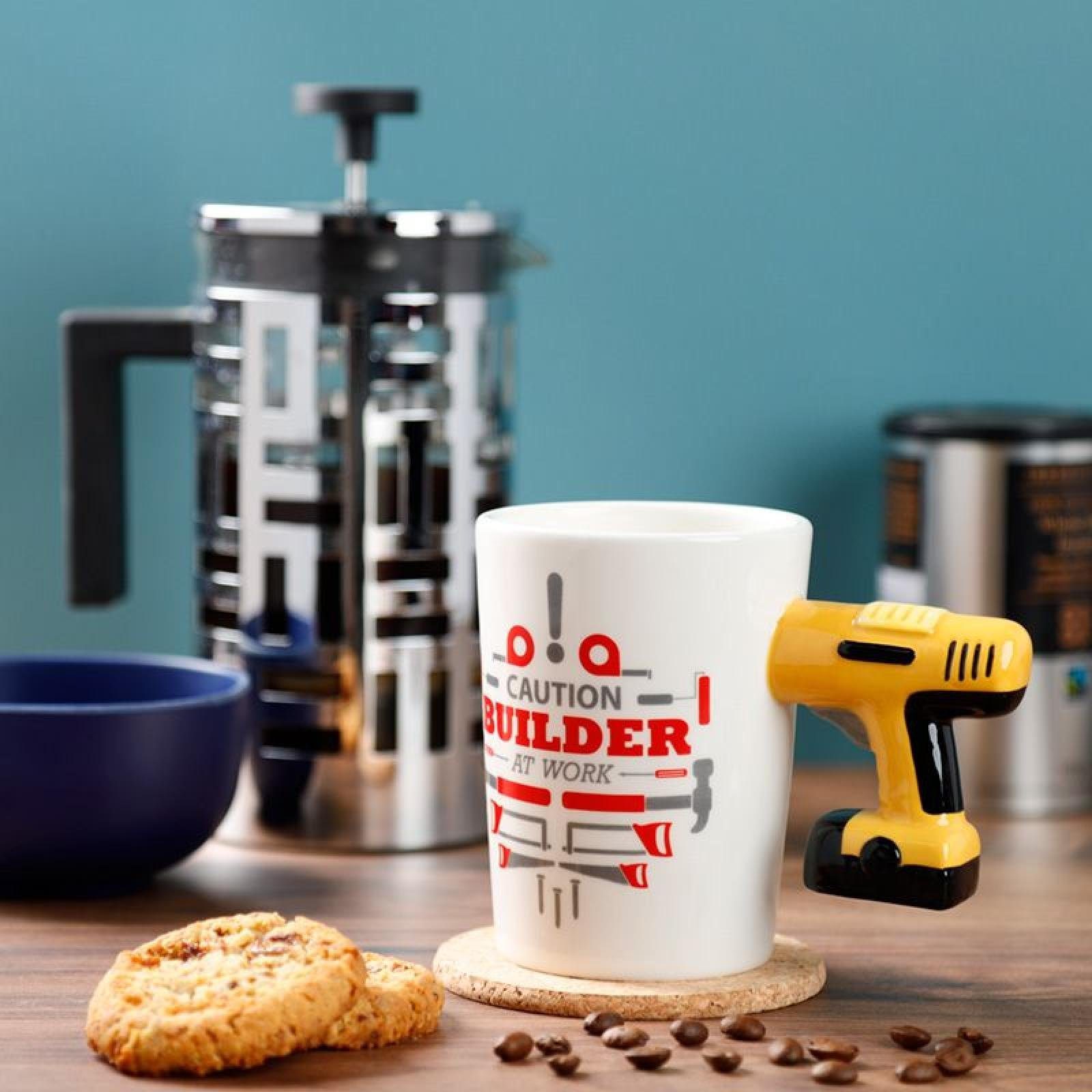 Dolomit-Ke Bohrmaschine Bild aus Henkel Handwerker geformter Tasse Tasse und Puckator