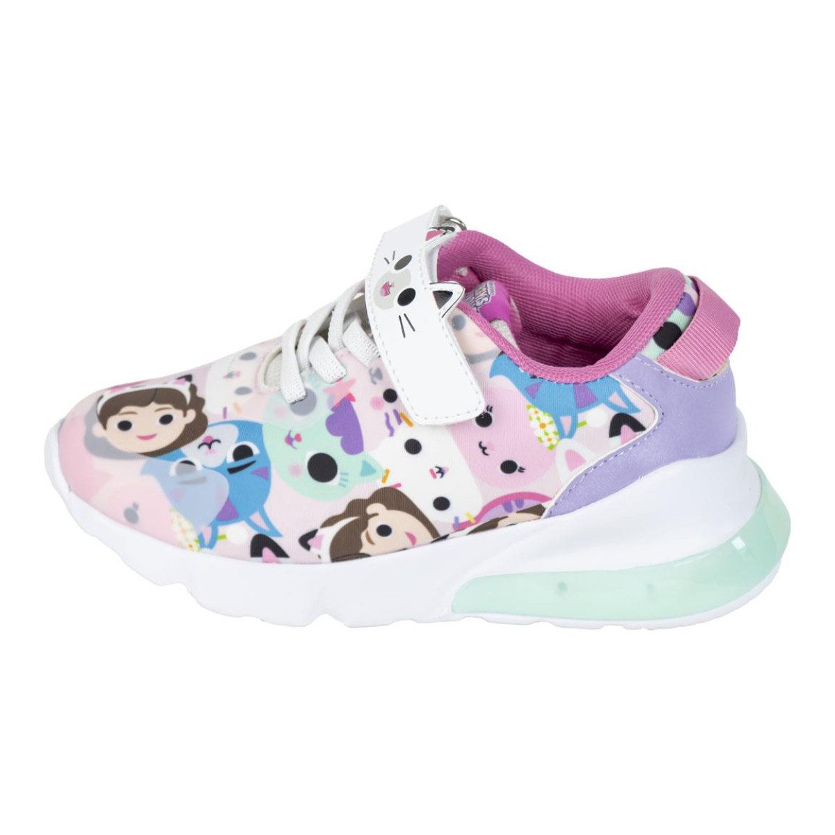 Gabby's Dollhouse Kinder Sportschuhe mit Lichteffekt leichte Sohle Sneaker (Packung)