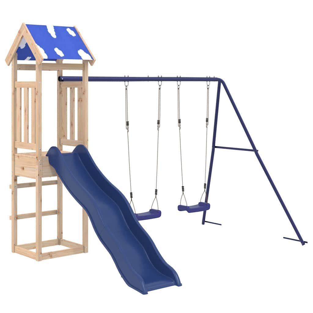 vidaXL Spielturm Spielturm Massivholz Kiefer