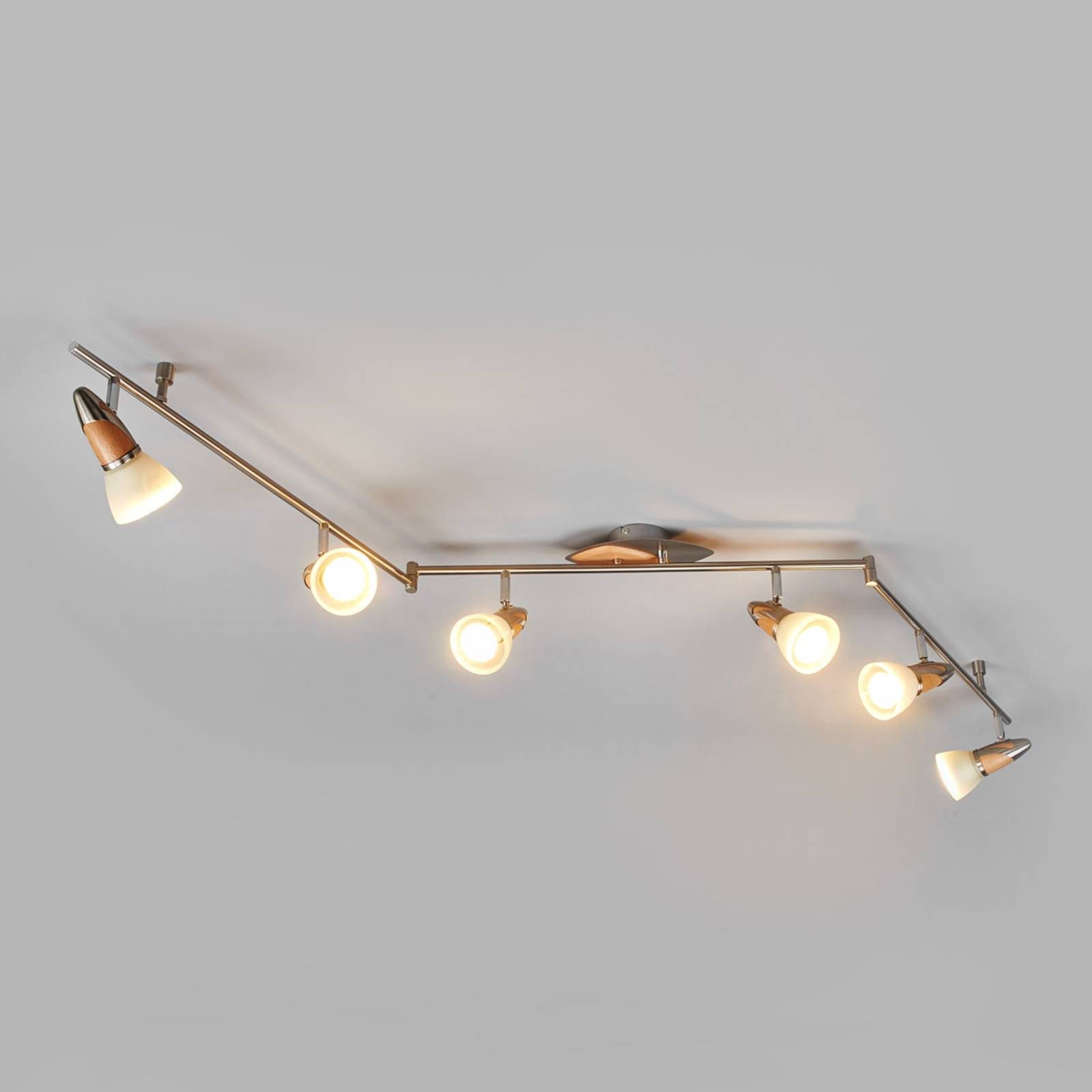Lindby Deckenstrahler Marena, Metall IP20, 6 x 7 W LED R50
