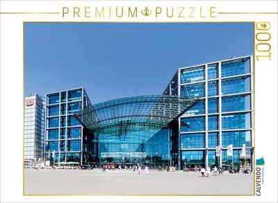 CALVENDO Puzzle CALVENDO Puzzle Hauptstadt Hauptbahnhof – Der 2006 eingeweihte Berliner Hauptbahnhof gilt als einer der modernsten seiner Art. 1000 Teile Lege-Größe 64 x 48 cm Foto-Puzzle Bild von Falko Seidel, 1000 Puzzleteile