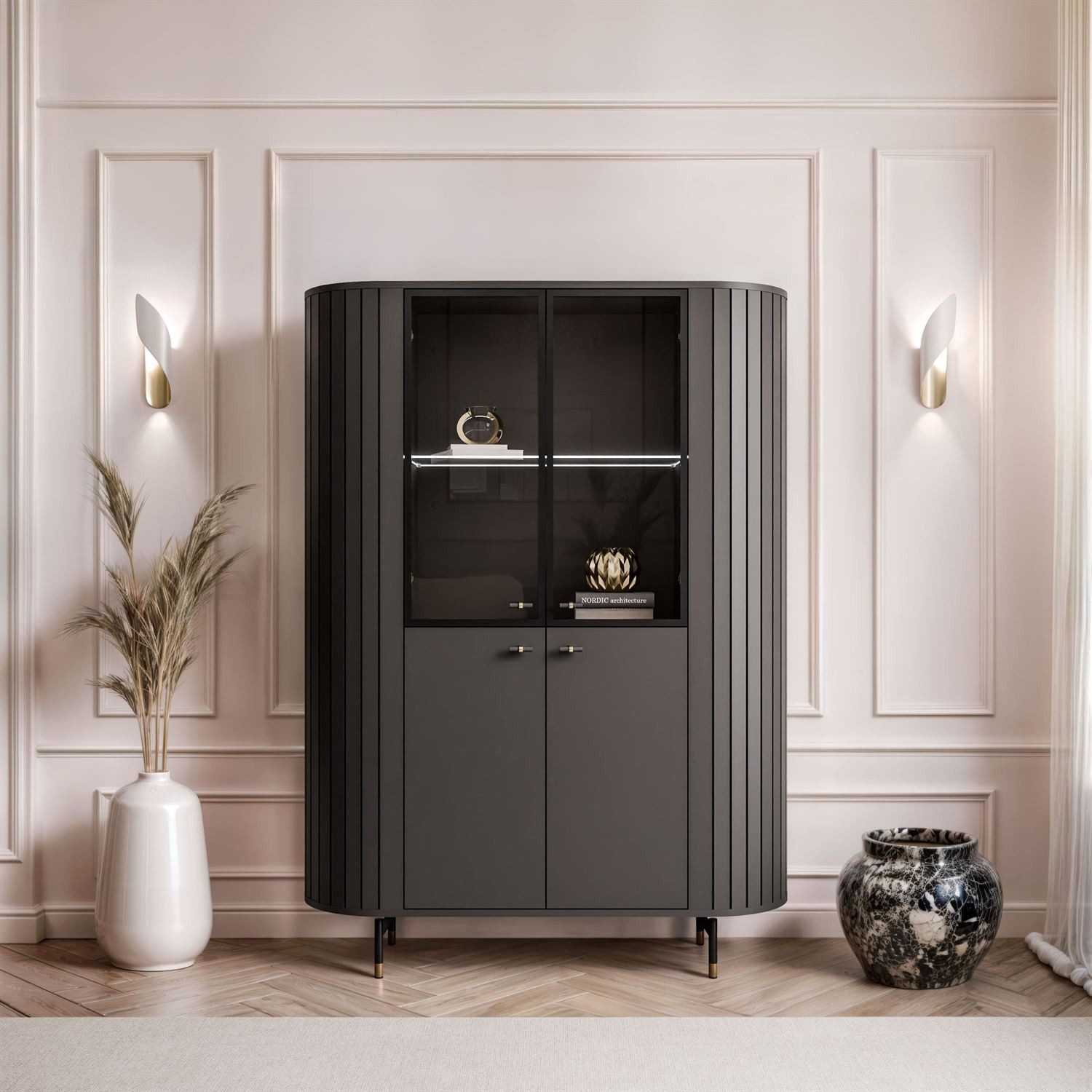 Lookway Vitrine ELODIE mit LED-Beleuchtung Breite: günstig online kaufen