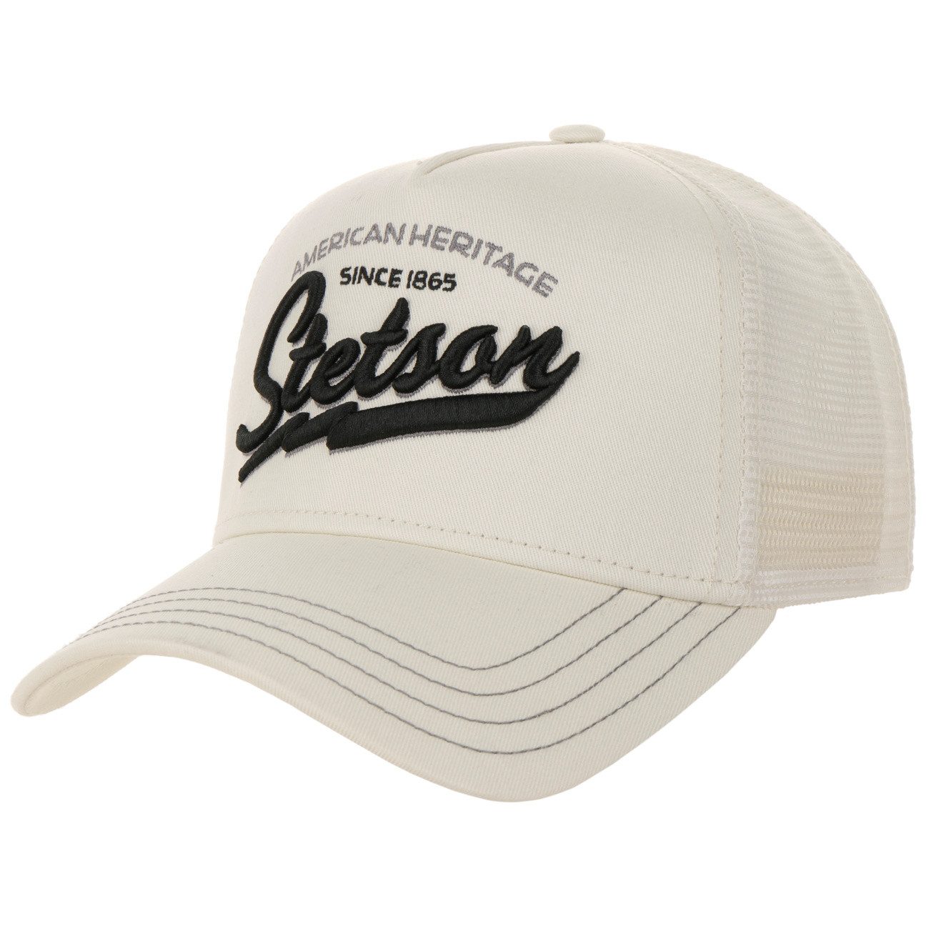 Stetson Trucker Cap cremeweiß (1-St) Snapback Basecap