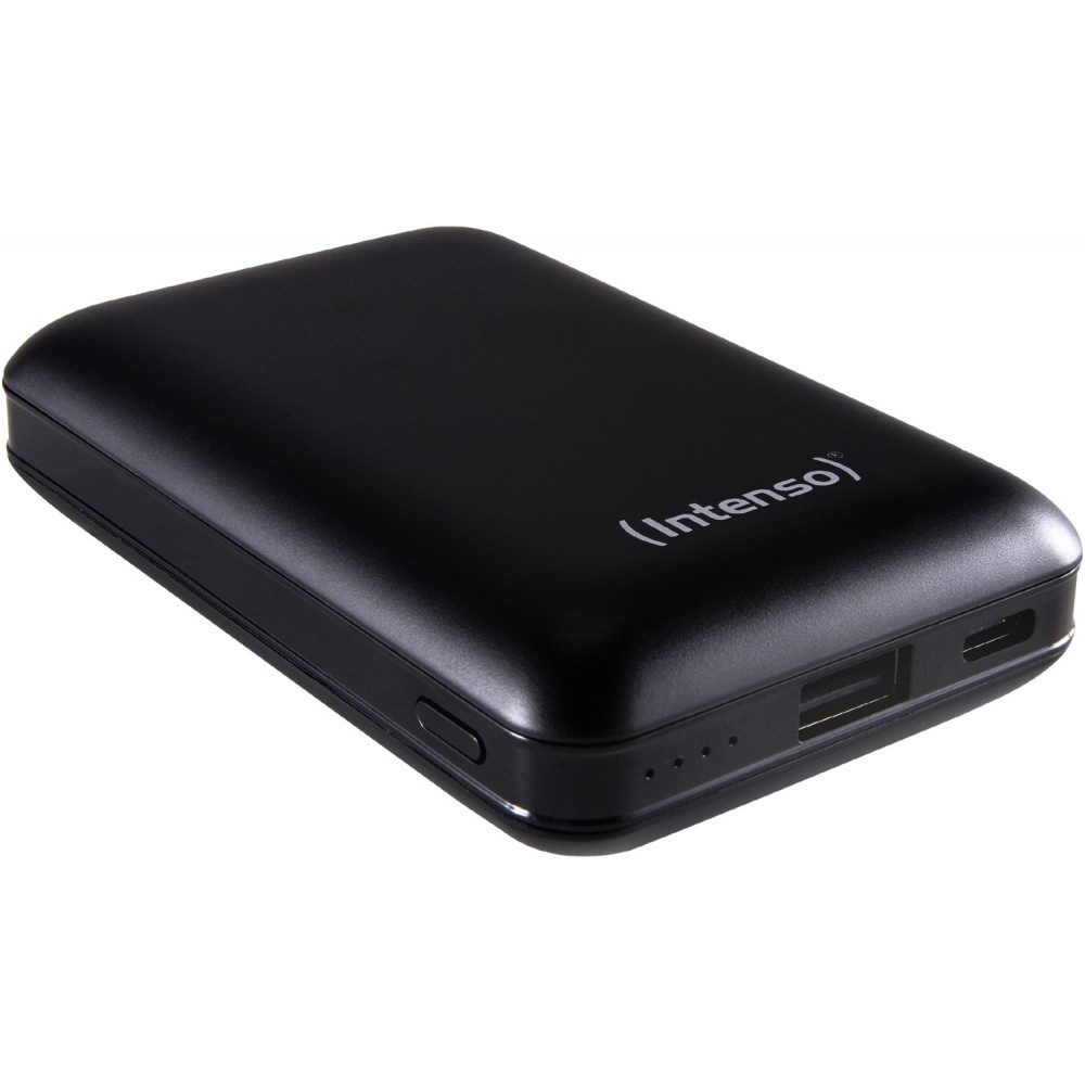 Intenso Intenso XC10000 Powerbank schwarz - tragbares Ladegerät. Powerbank Intenso XC10000 Powerbank schwarz, Integriertes Type C Kabel, 10000 mAh Kapazität