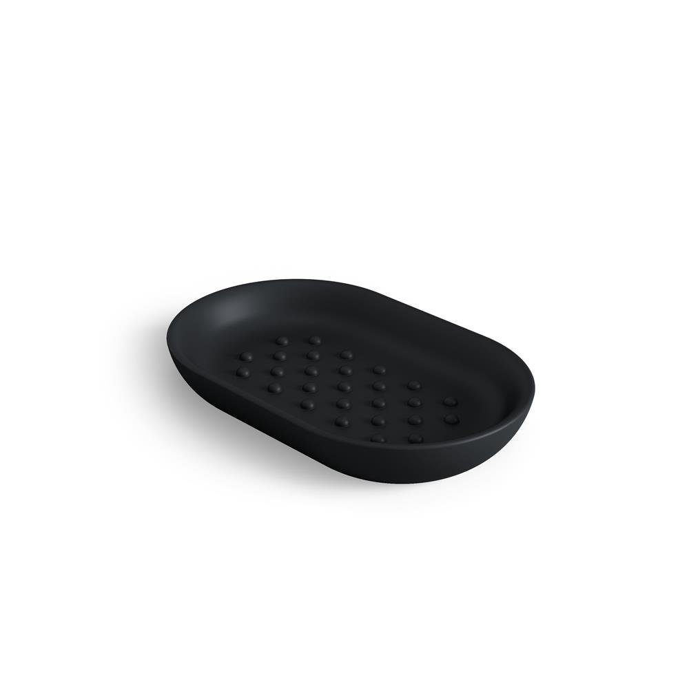 Umbra Seifenschale Junip, Badezimmer Seifenablage Oval, Schwarz