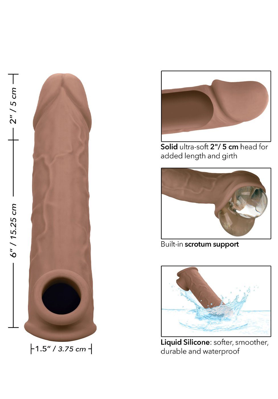 braun Calexotics - Extension Penis Penis-Verlängerung Penishülle Penishülle