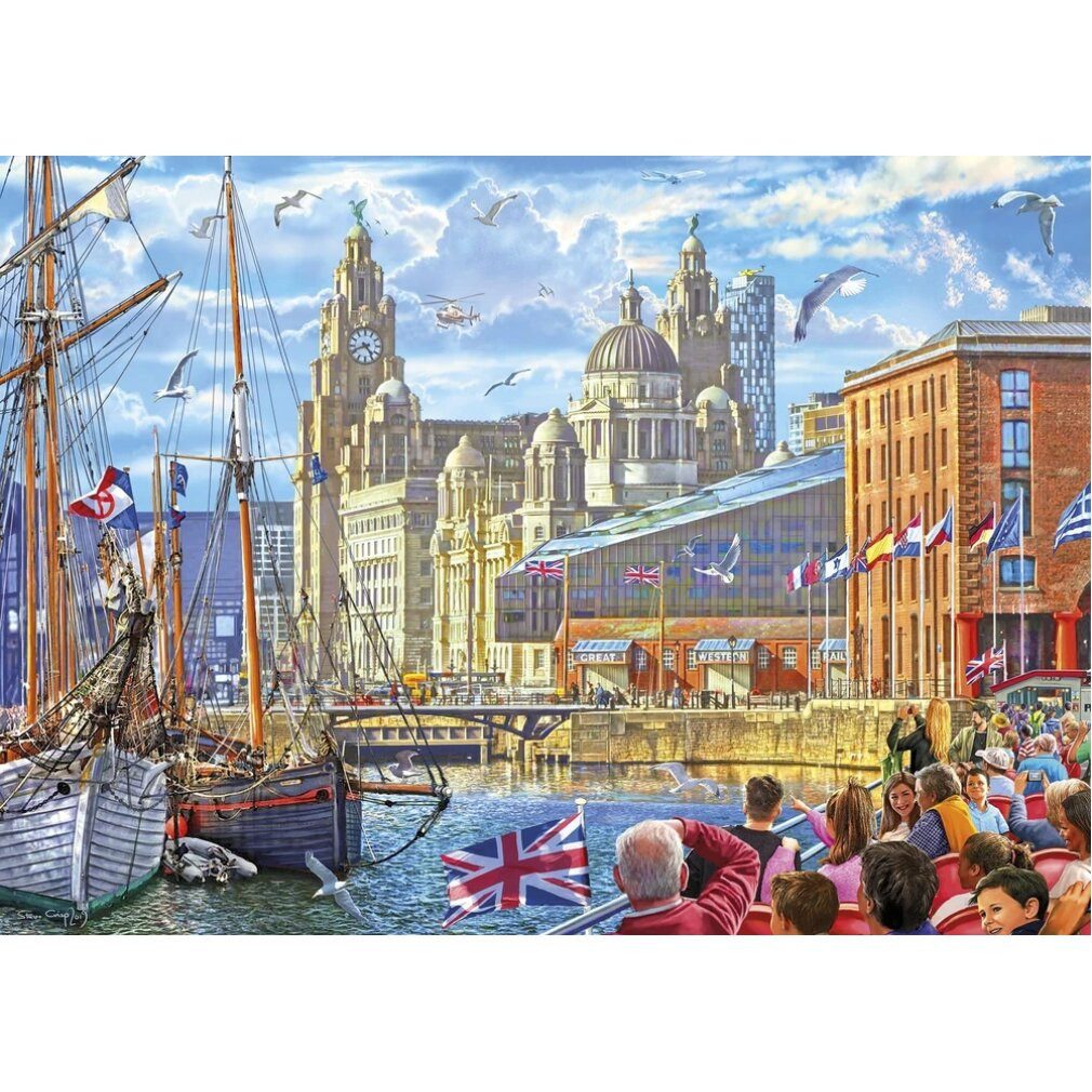 GIBSONS Puzzle Puzzle Albert Dock, Liverpool 1000 Teile, Puzzleteile günstig online kaufen