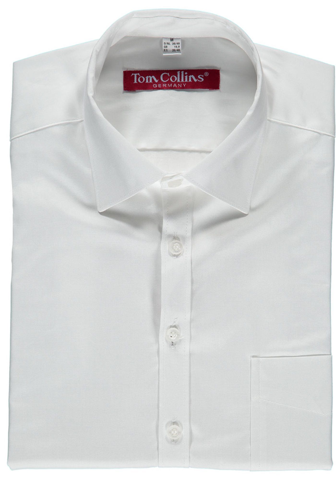 Tom Collins Langarmhemd Pulayo Herren Langarmhemd mit aufgesetzter Brusttasche