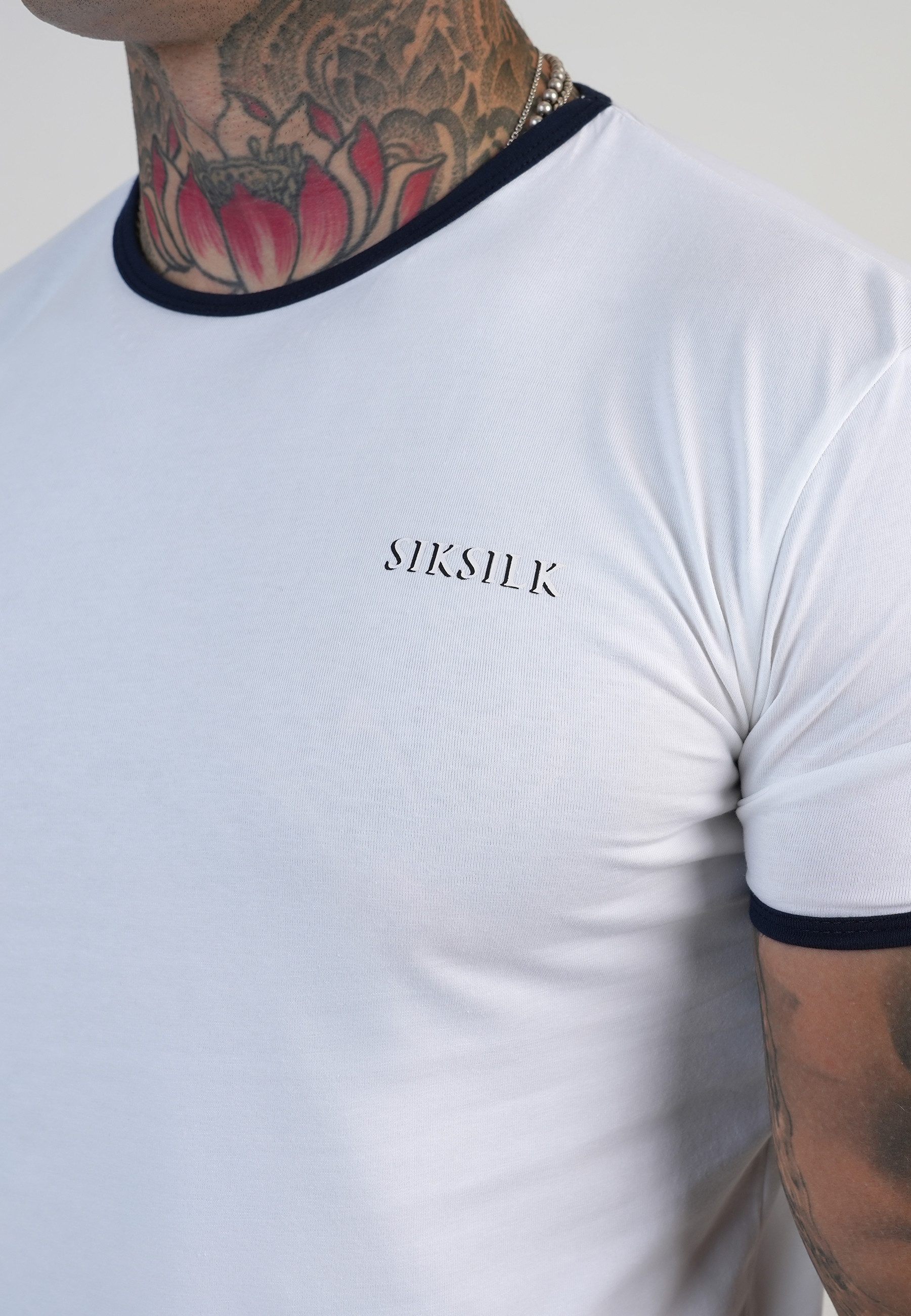 Siksilk T-Shirt SikSilk Herren Ringer T-Shirt