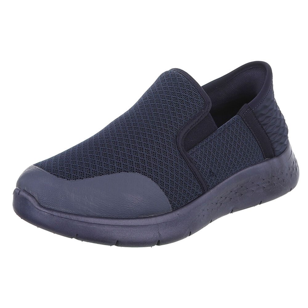 Coolwalk Herren Slipper aus Textil mit Elastikeinsätzen Slipper (91563655) Flach Sneakers in Dunkelblau