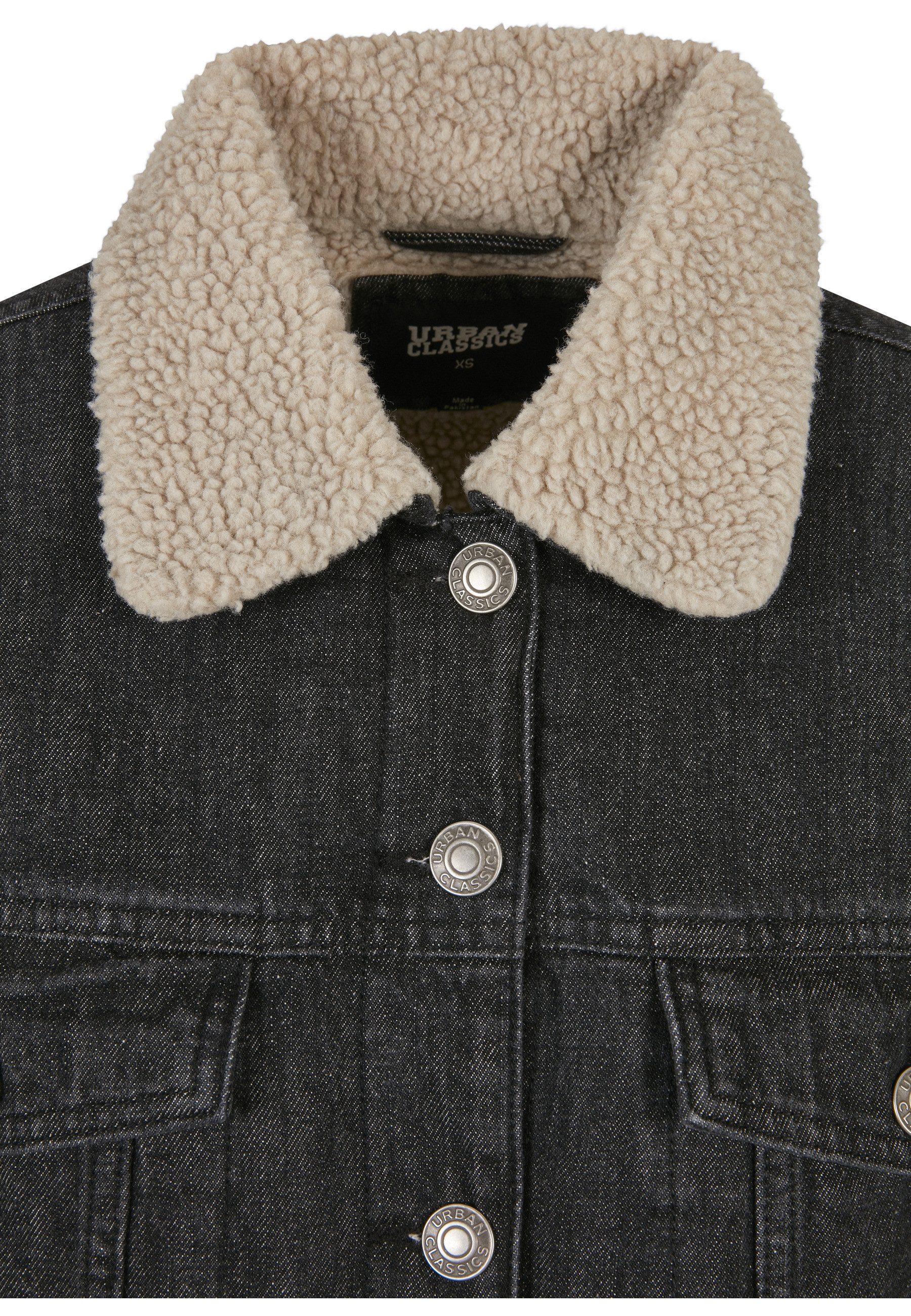 URBAN CLASSICS Jeansjacke Urban Classics Damen Ladies Oversized Sherpa Denim Jacket (1-St)
