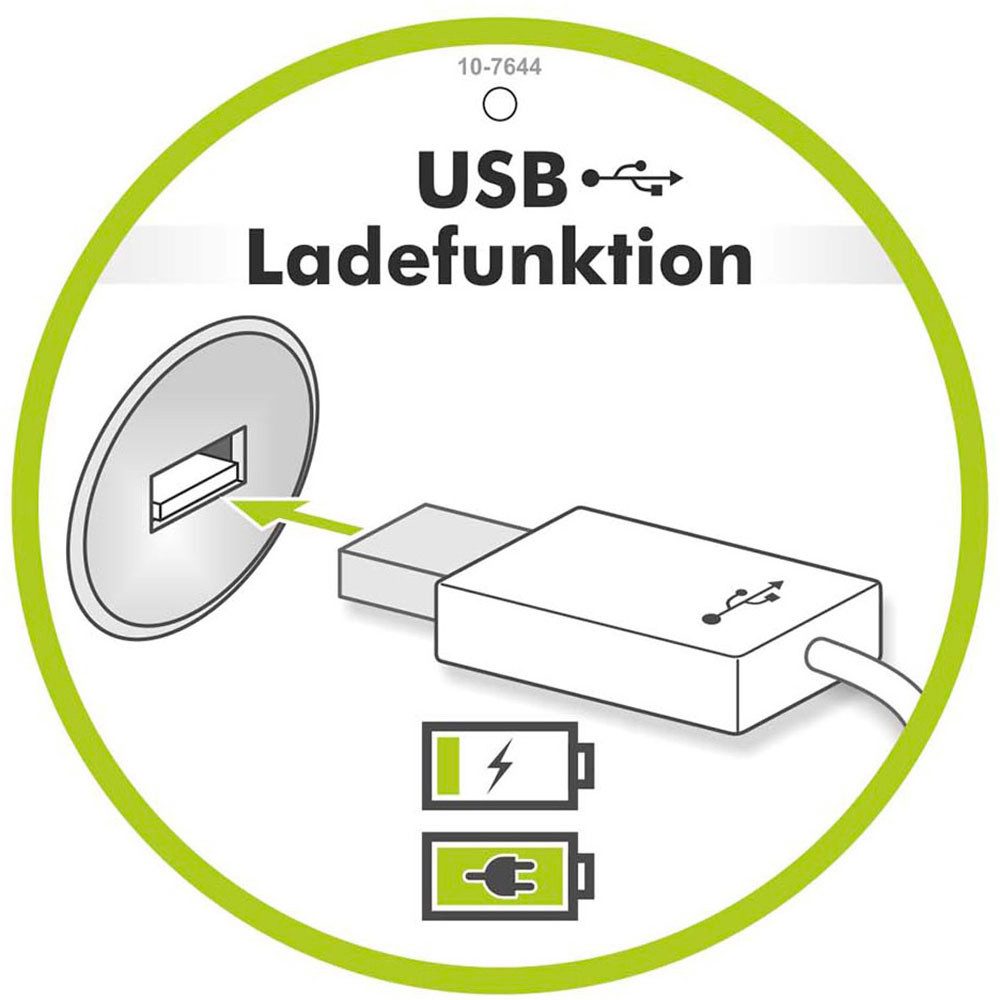 Jockenhöfer Gruppe Nachtkonsole Lissy mit 3 Schubladen, mit induktiver Ladeeinheit und zusätzlich USB-A und USB-C Ladeports – Bild 4 von 5