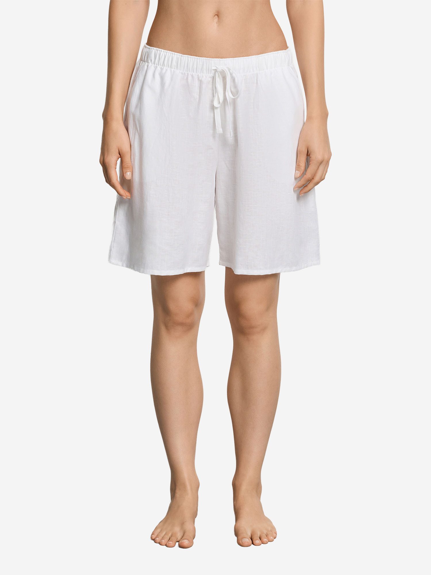 Hanro Pyjamashorts White Essentials Schlafshorts, Pyjama Shorts, Nachtshorts