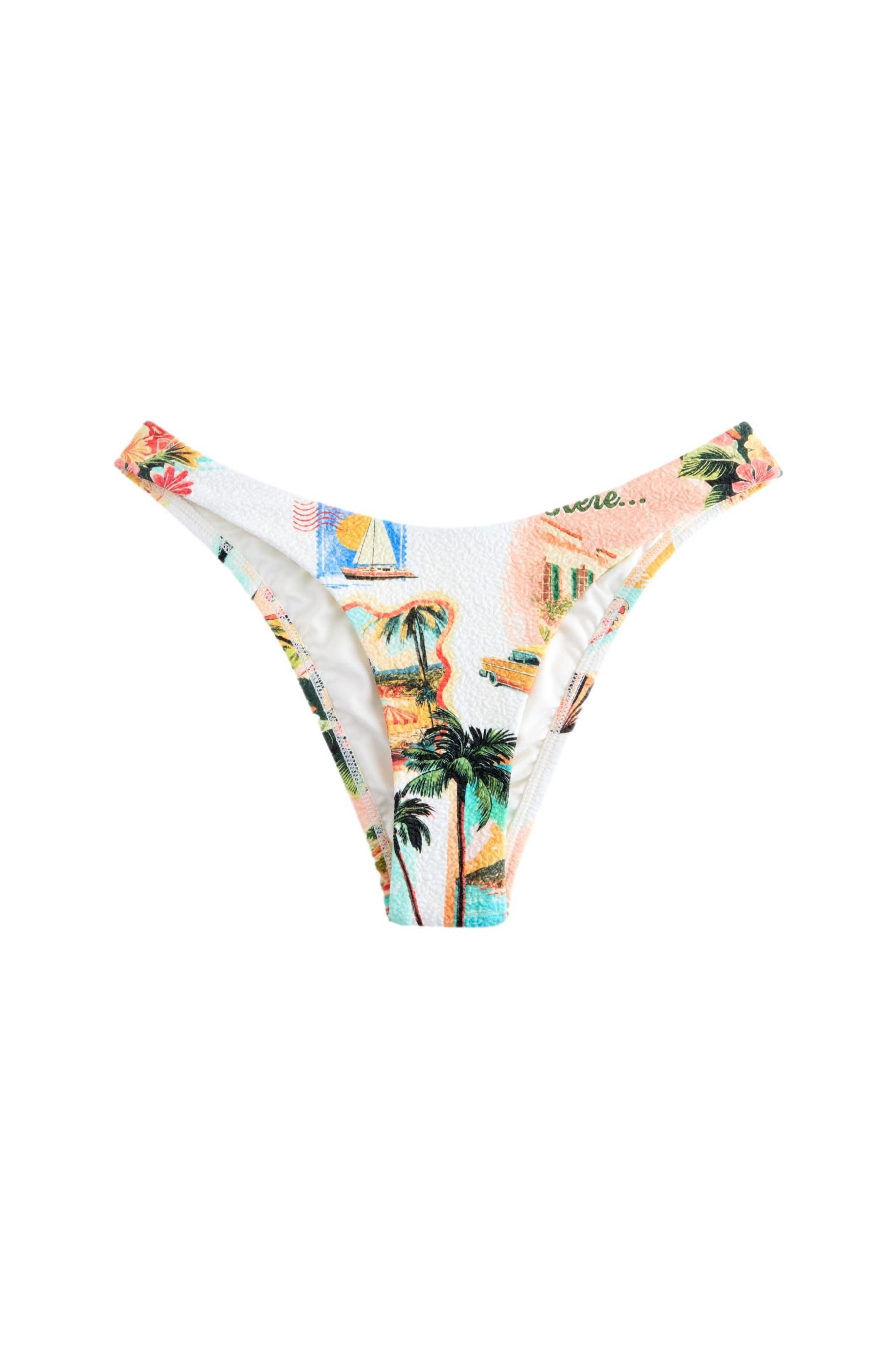 Next Bikini-Hose Strukturierte Bikinihose mit hohem günstig online kaufen