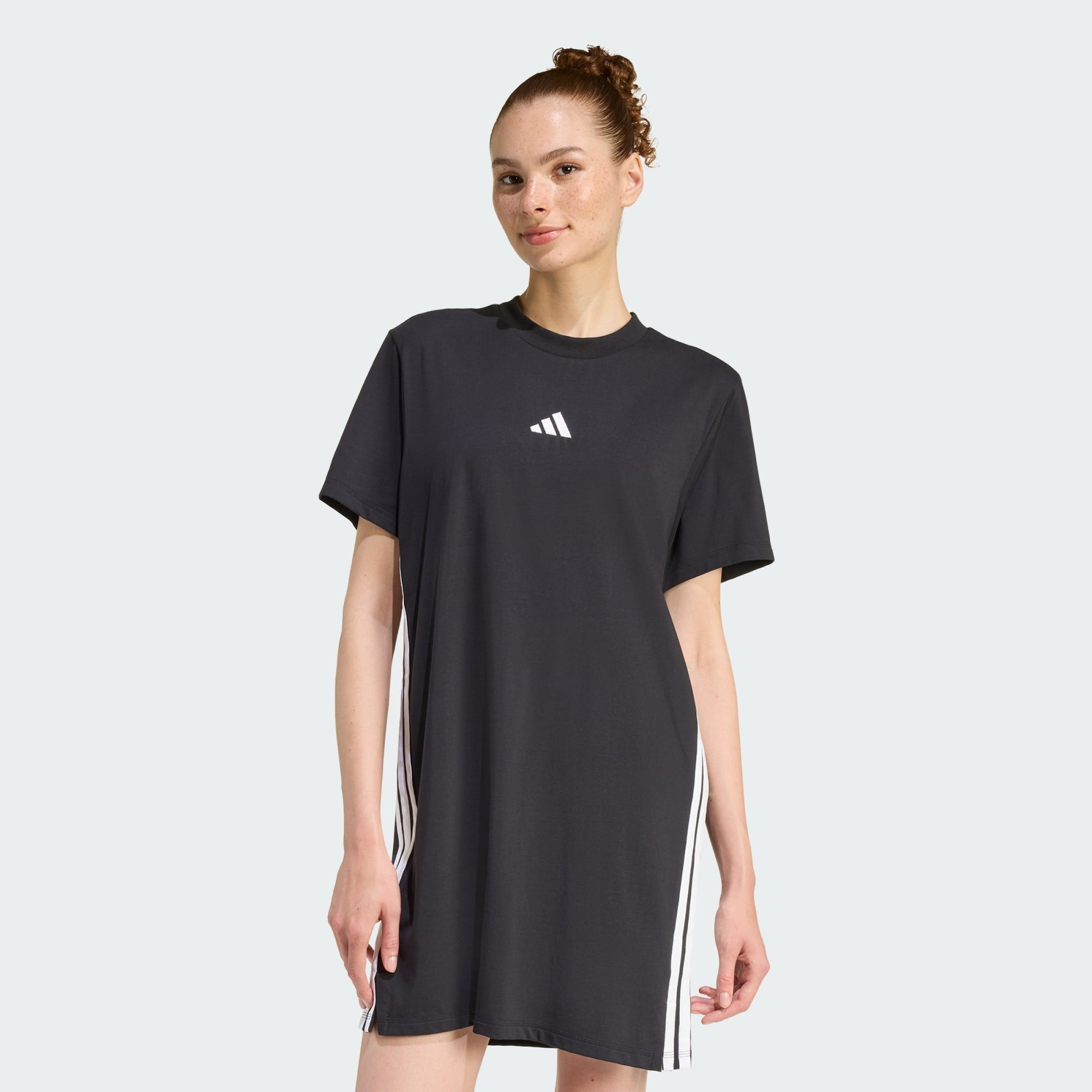 adidas Sportswear Shirtkleid ESSENTIALS 3-STREIFEN-T-SHIRT-KLEID (1-tlg) günstig online kaufen