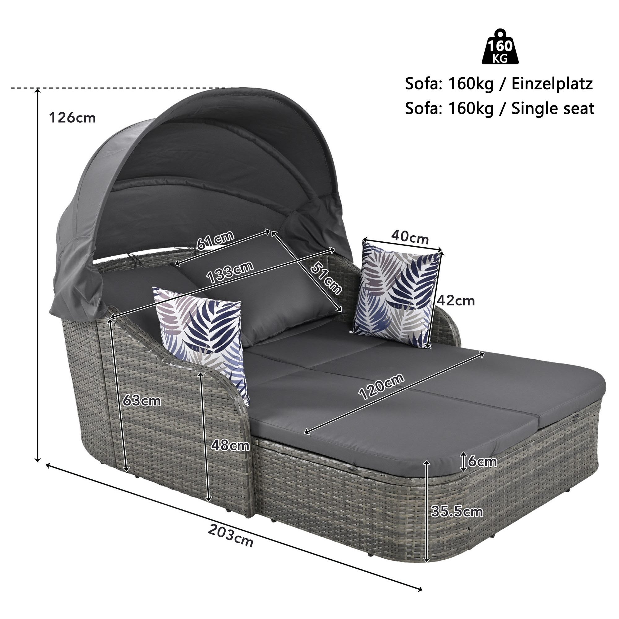 Celya Sonneninsel Sonneninsel outdoor mit dach, günstig online kaufen