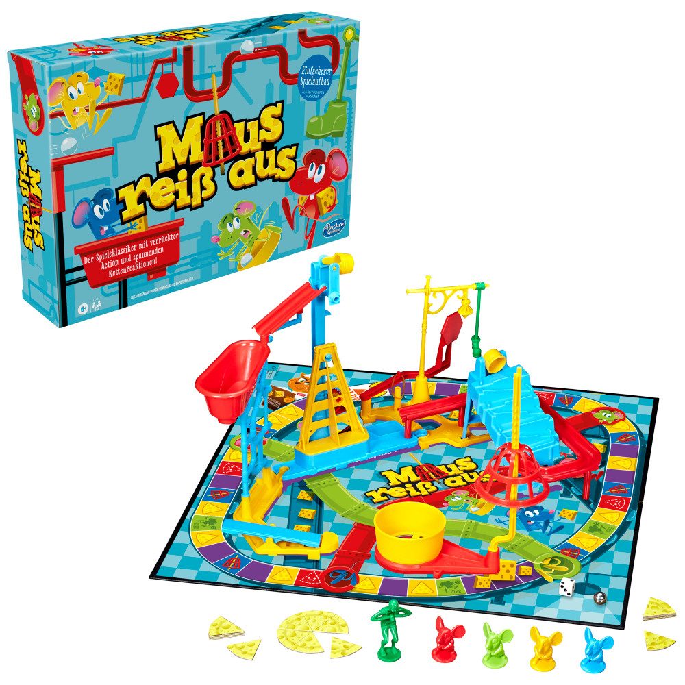 Hasbro Spiel Maus reiß aus - Das mäusestarke Käse-Rennen