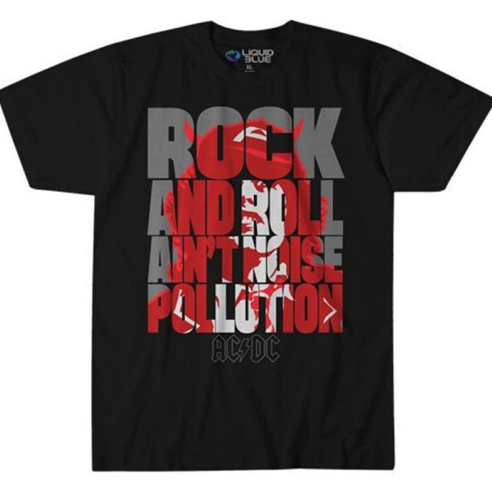 Liquid Blue T-Shirt AC/DC - Noise Pollution mit lizensiertem Print