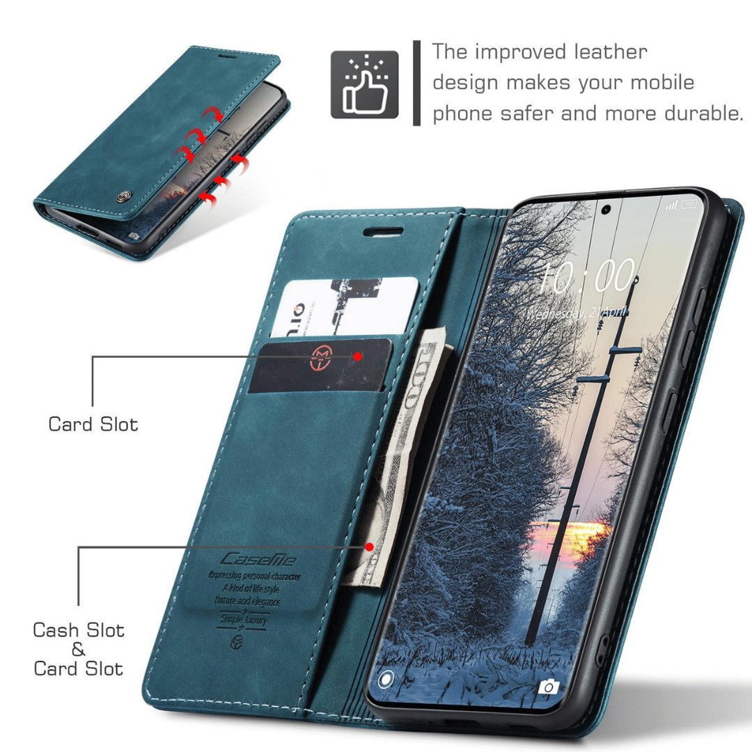 SmartUP Smartphone-Hülle für Xiaomi Redmi Note 15 / Pro / Pro+ 4G / 5G Klapphülle Tasche Case 6,77, Integrierte Standfunktion, zwei Kartenfächer