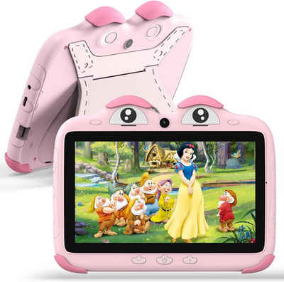 ascrecem für Kinder Mit 2GB RAM ab 3-14 Jahre für Mädchen Junge Youtube Tablet (7", 32 GB, Andriod, mit WiFi Dual Kamera kindertablet Bluetooth,Kindersicherung,Quad Core)