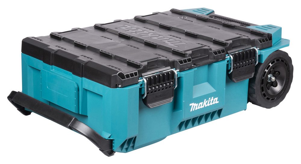 Makita Werkzeugtrolley MAKTRAK L »P-91001« max. 113 kg, 81,9 L, 23 cm Ø Räder, Gecko-Grip, Effizientes Be- und Entladen mit dem MAKTRAK Koffer Sortiment