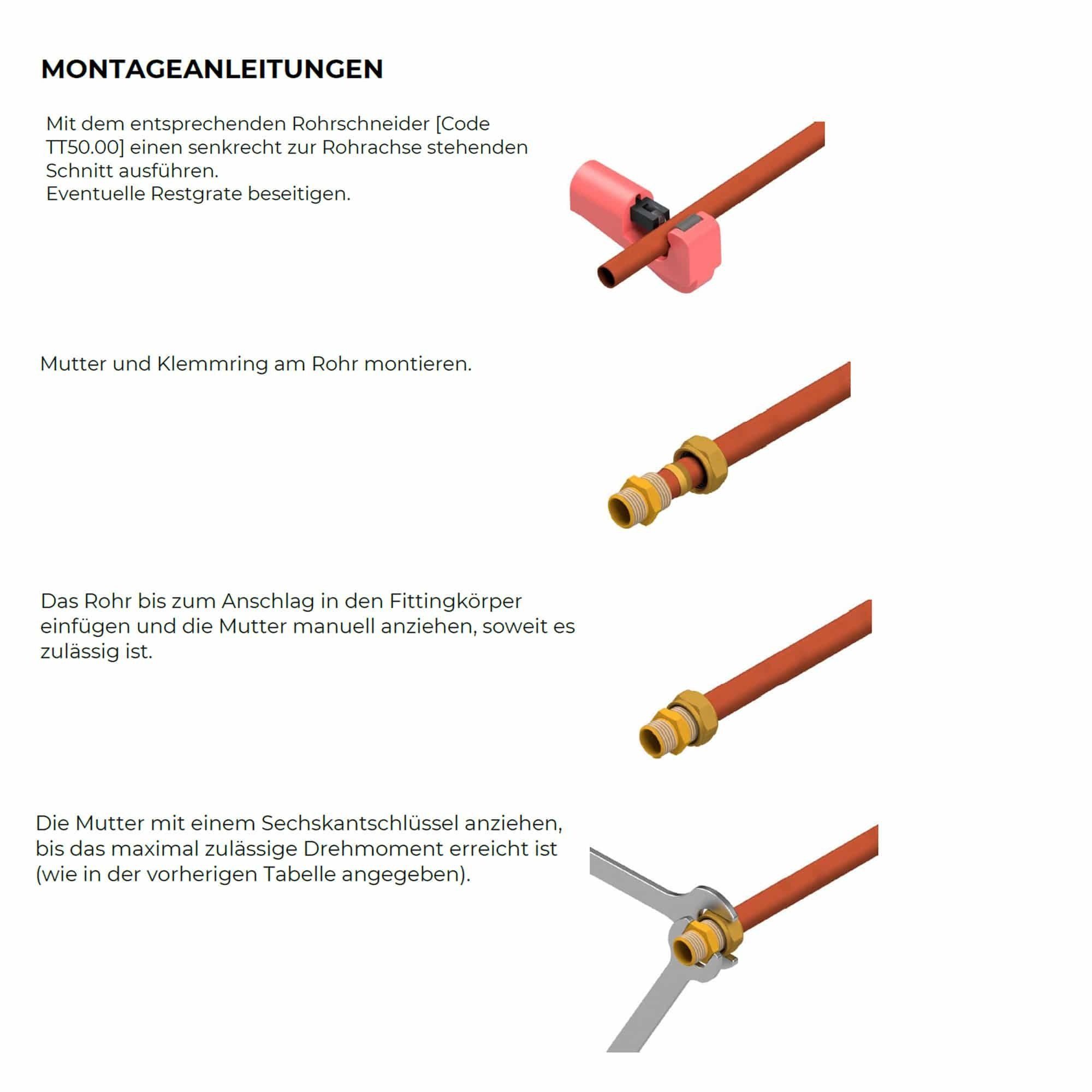 Thumbnail - General Fittins Gewindefitting, Cu-Klemmring-Übergang AG - Messing