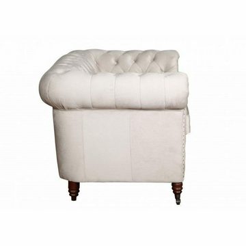 JVmoebel Sofa, Chesterfield Oxford 2 Sitzer mit Bettfunktion Couch Polster Sofa