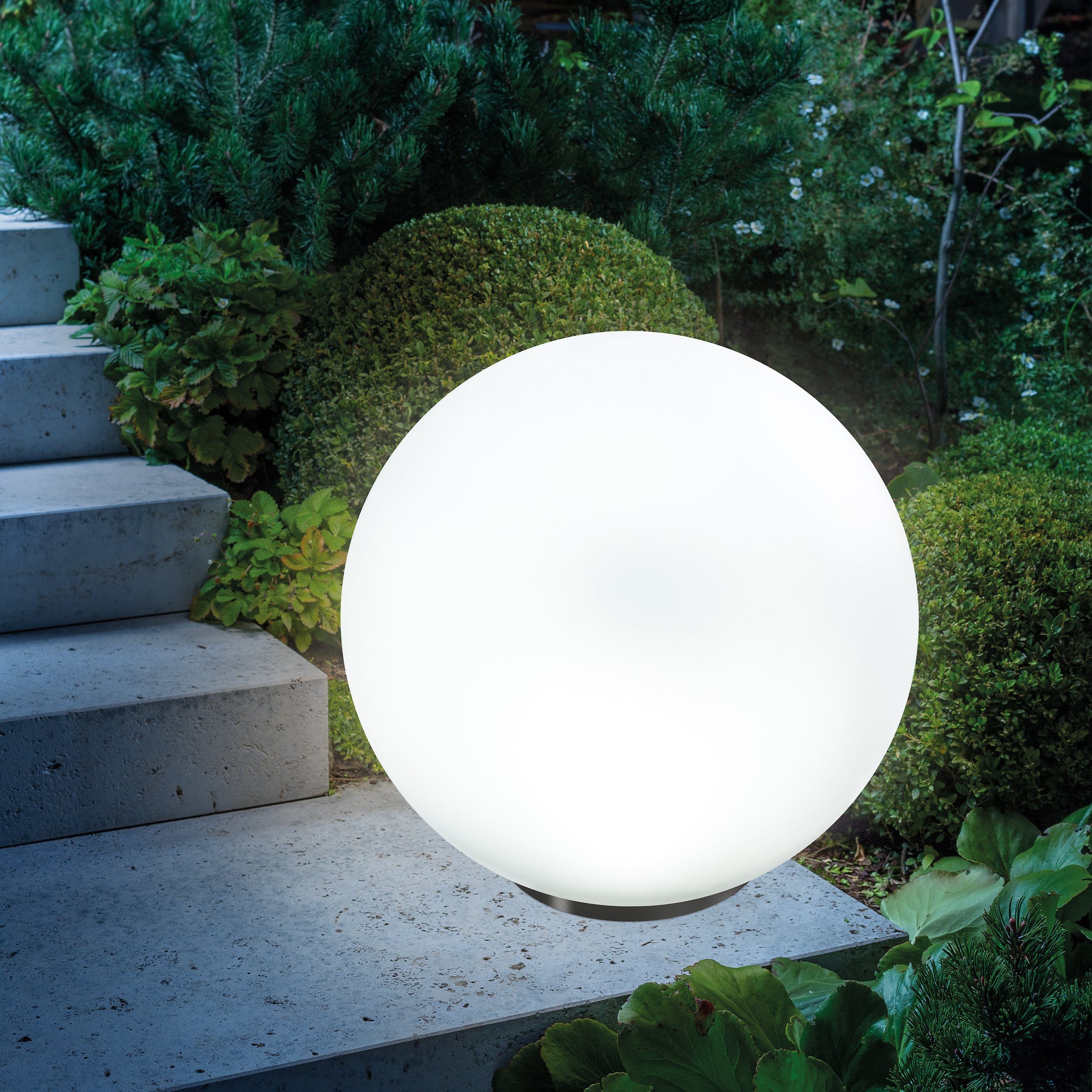 esotec LED Gartenleuchte Solarkugel, multicolor 7 Farben, D=50cm Außenleuchte winterfest 102612, LED fest integriert