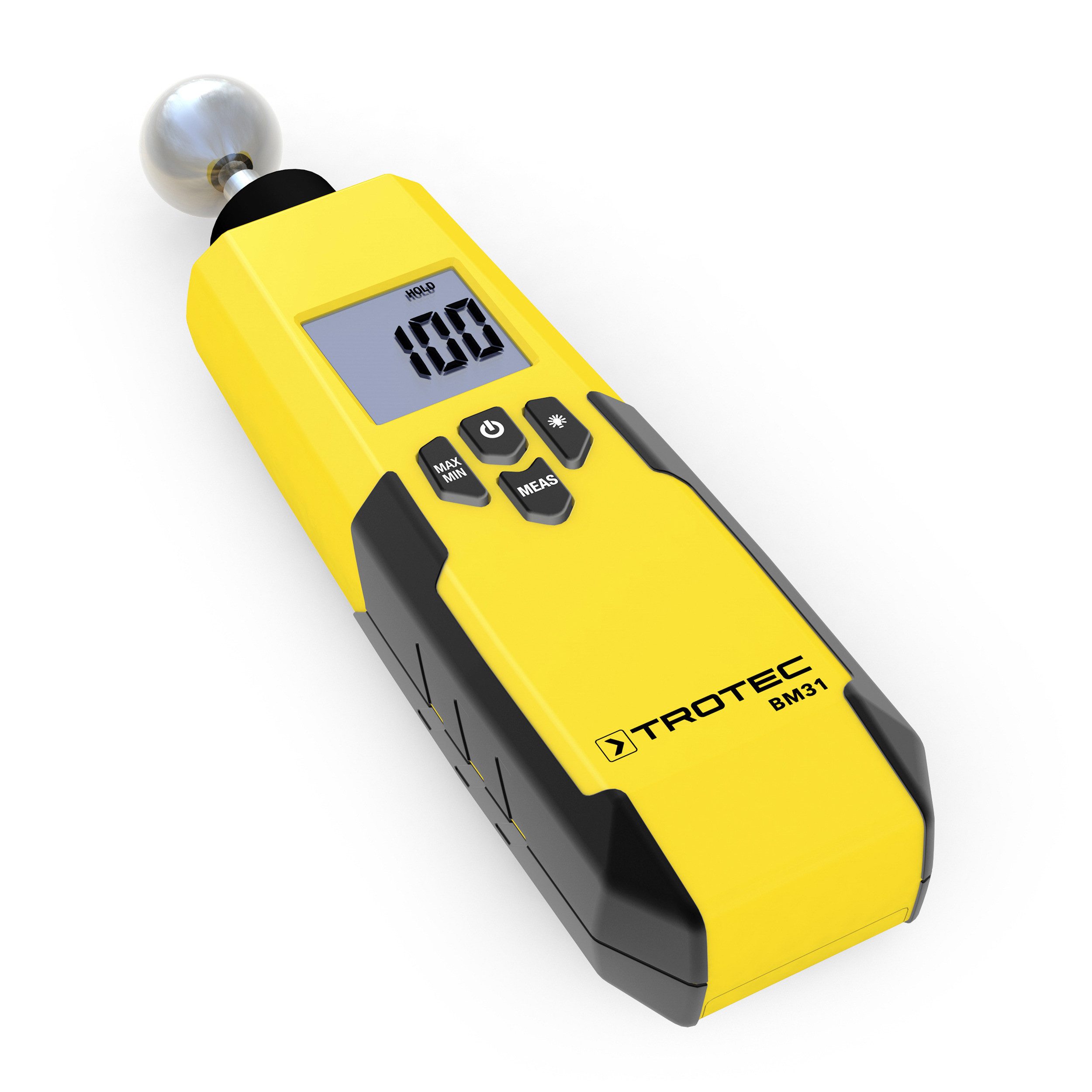 TROTEC Feuchtigkeitsmesser BM31, Feuchteindikator Abschaltautomatik Schimmel Feuchte Wände Innenraum