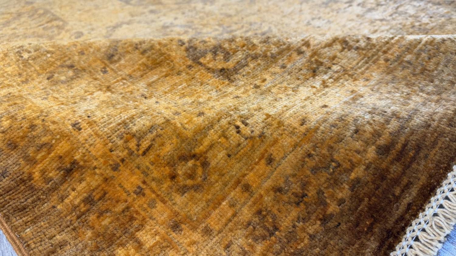 Rug Studios Teppich ZIEGLER FEIN-ORIGINAL HANDGEKNÜPFT, Rechteckig, Höhe: 8 mm, Handgefertigt, 237 x 293 cm, Gold