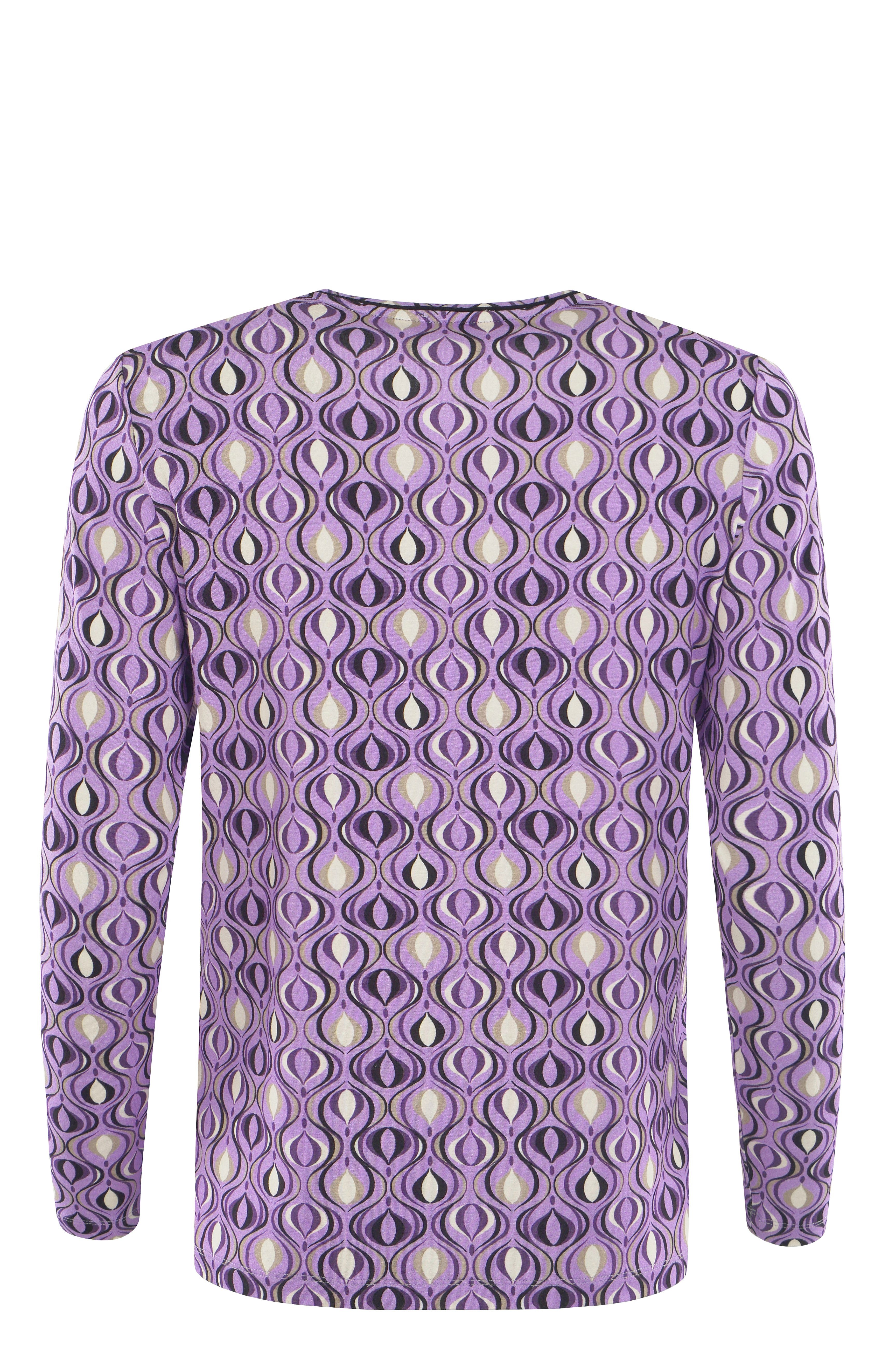 Hajo Blusenshirt Damen Shirt mit graphischen Alloverprint günstig online kaufen