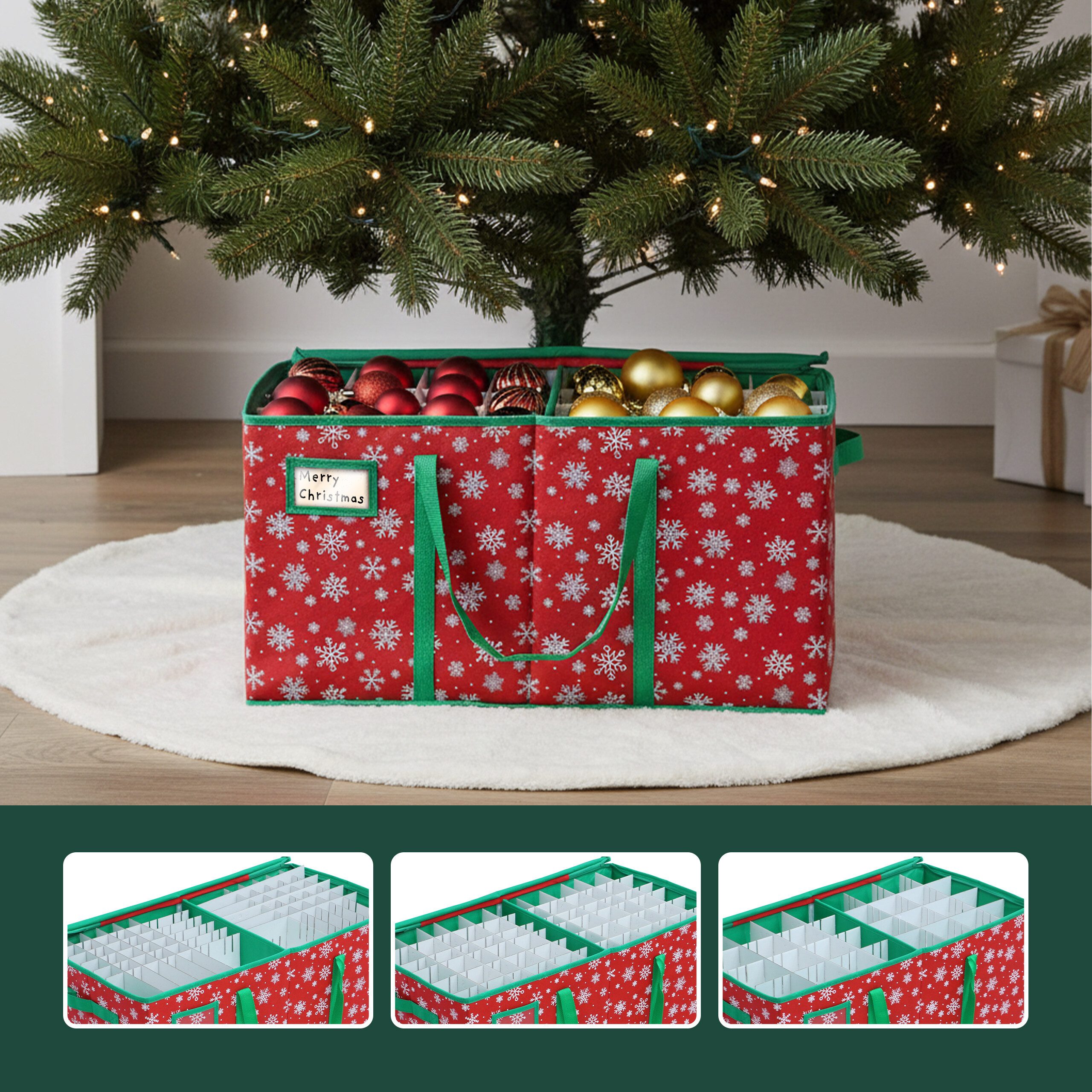 relaxdays Aufbewahrungsbox Weihnachtskugel Aufbewahrungsbox, A günstig online kaufen