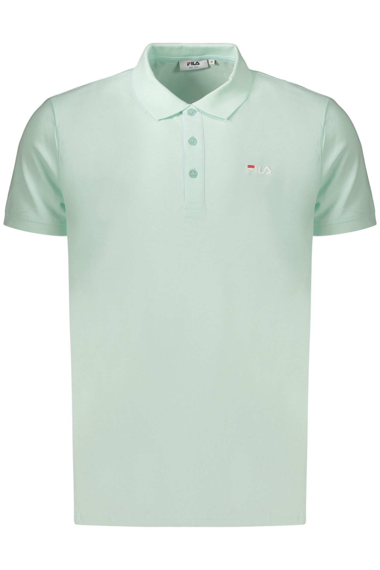 Fila Poloshirt Grünes Herren-Poloshirt mit Stickerei und 3