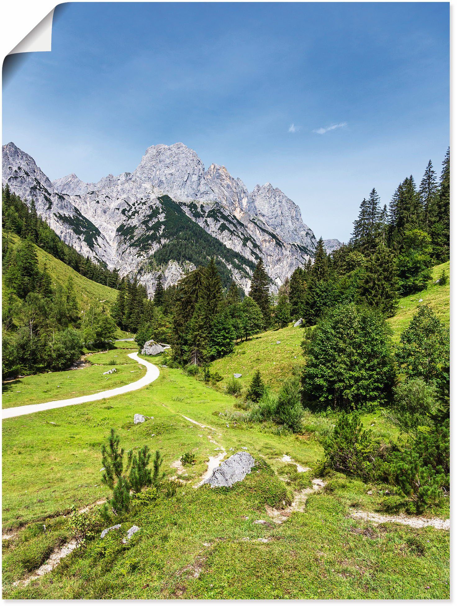 Artland Wandbild Bindalm im Berchtesgadener Land Bayern, Berge & Alpenbilder (1 St), als Alubild, Leinwandbild, Wandaufkleber oder Poster in versch. Größen