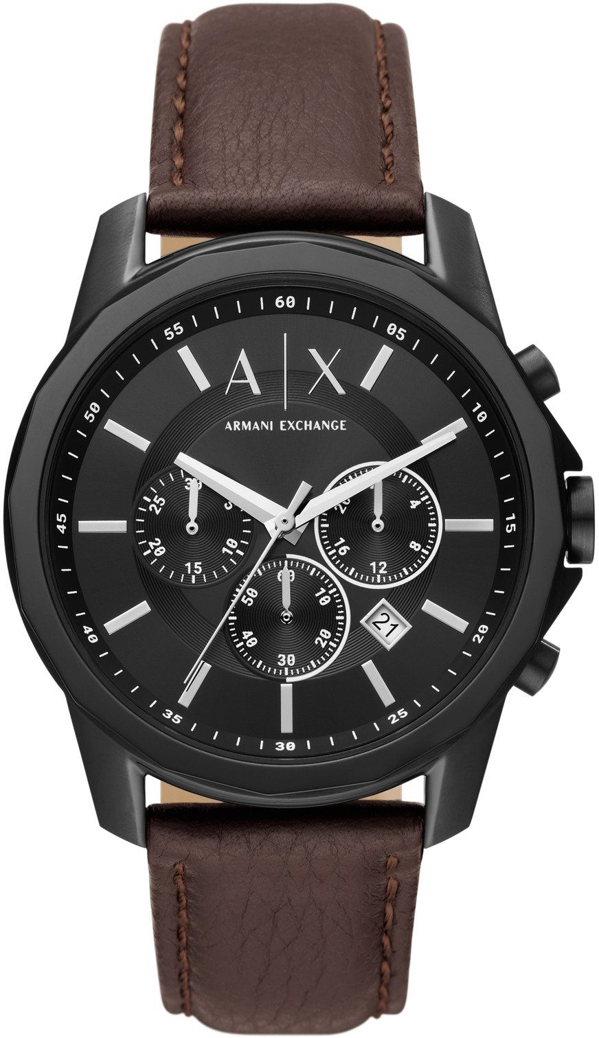 ARMANI EXCHANGE Chronograph AX1732, Quarzuhr, Armbanduhr, Herrenuhr, Stoppfunktion, 12/24-Std.-Anzeige