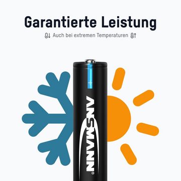 ANSMANN AG Telefon Akku AAA 800mAh 1,2V, 4 Stück, DECT Akku 800 mAh (1.2 V)