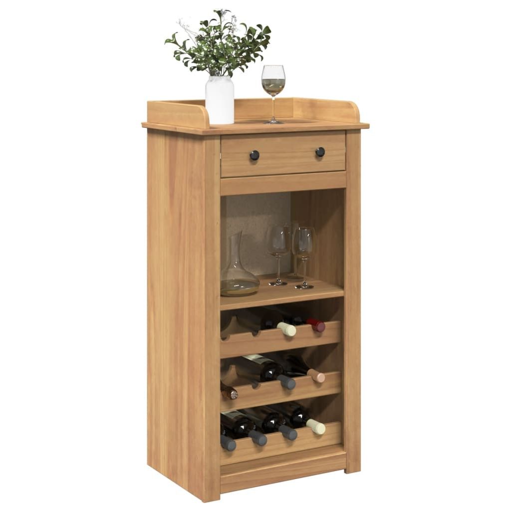 vidaXL Barschrank Weinschrank PANAMA 57x40x111,5 cm Massivholz Kiefer