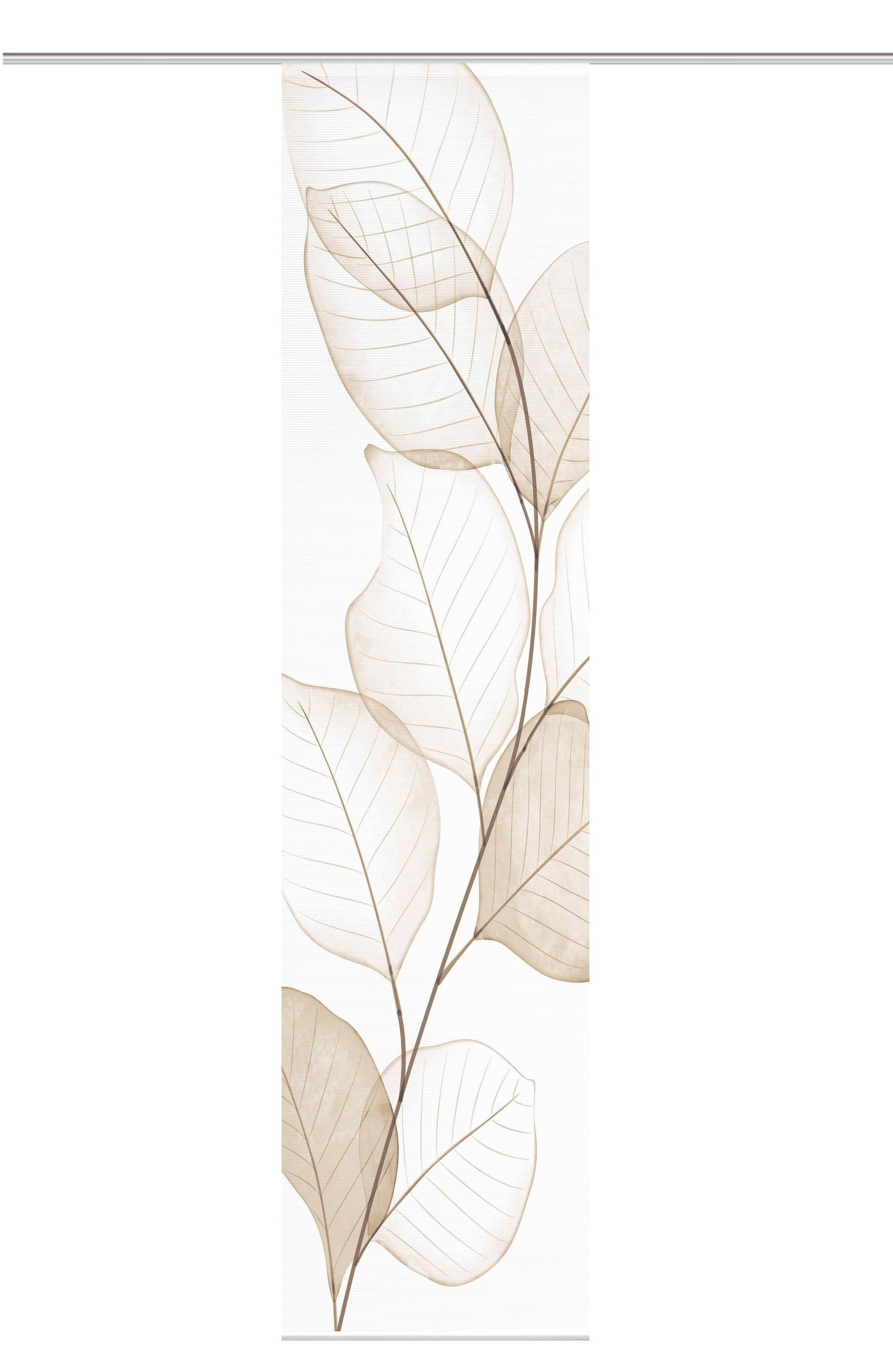 Vision S Schiebegardine Vision S YULE Schiebegardine, halbtransparent, Bambusoptik, 260x60 cm (1 St), Paneelwagen, halbtransparent, Polyester