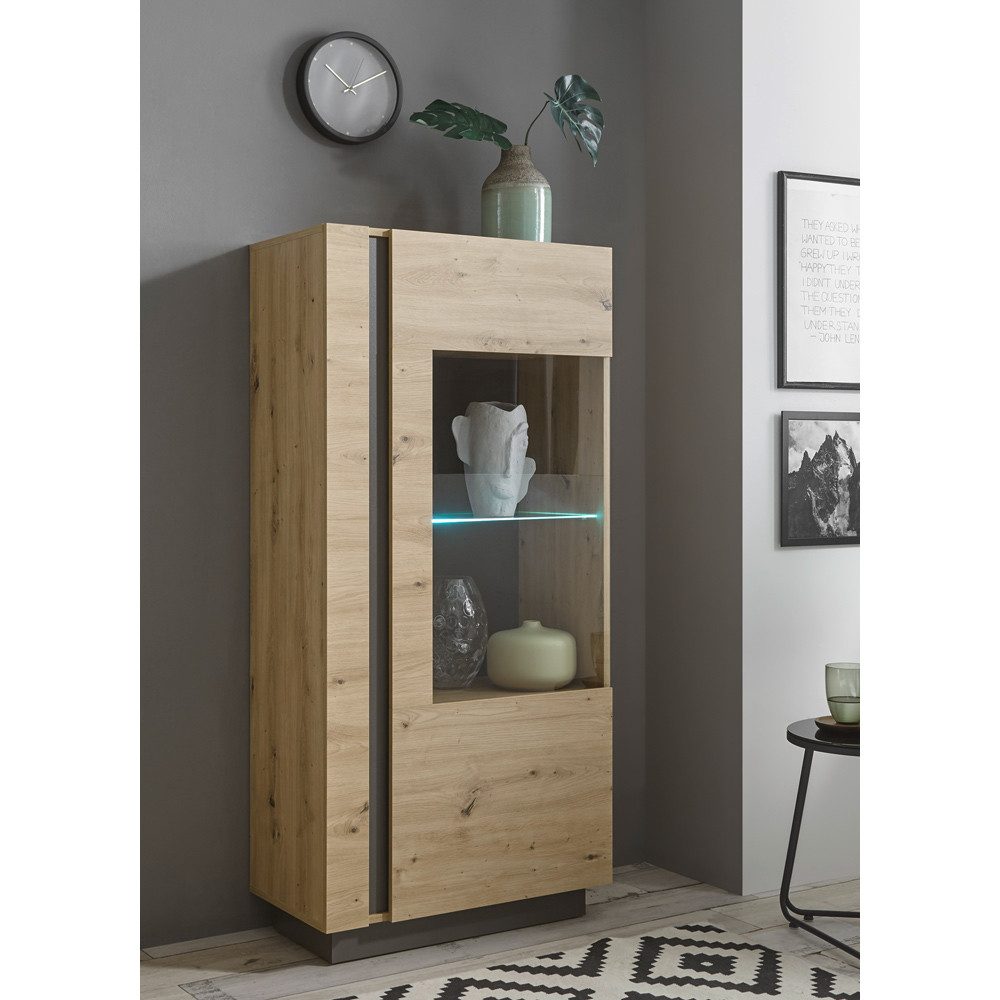 Lomadox Vitrine CARDIFF-61 Artisan Nb. mit günstig online kaufen
