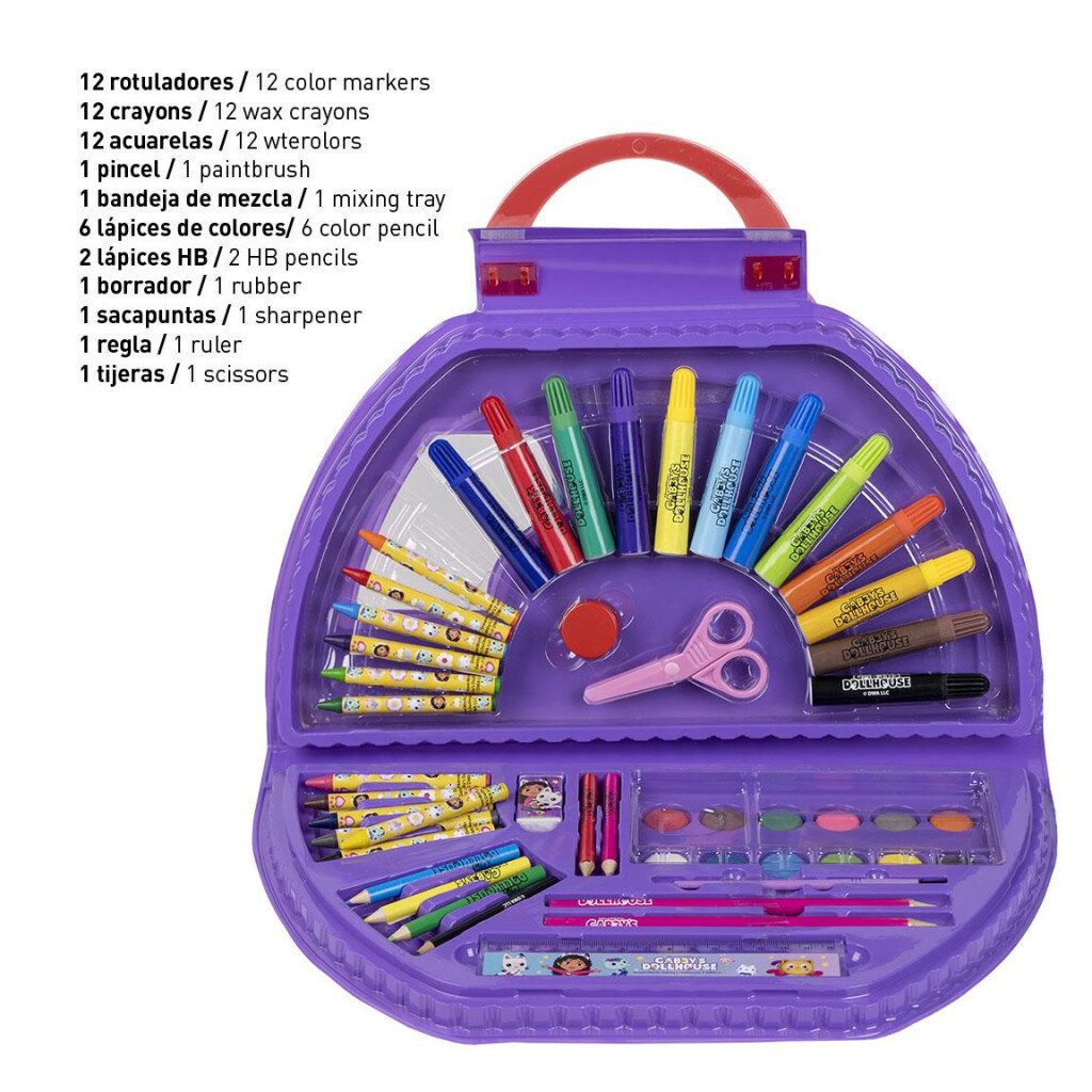 Gabby's Dollhouse Kreativset 50-teiliges Set Gabby's Dollhouse Schreibwarenset