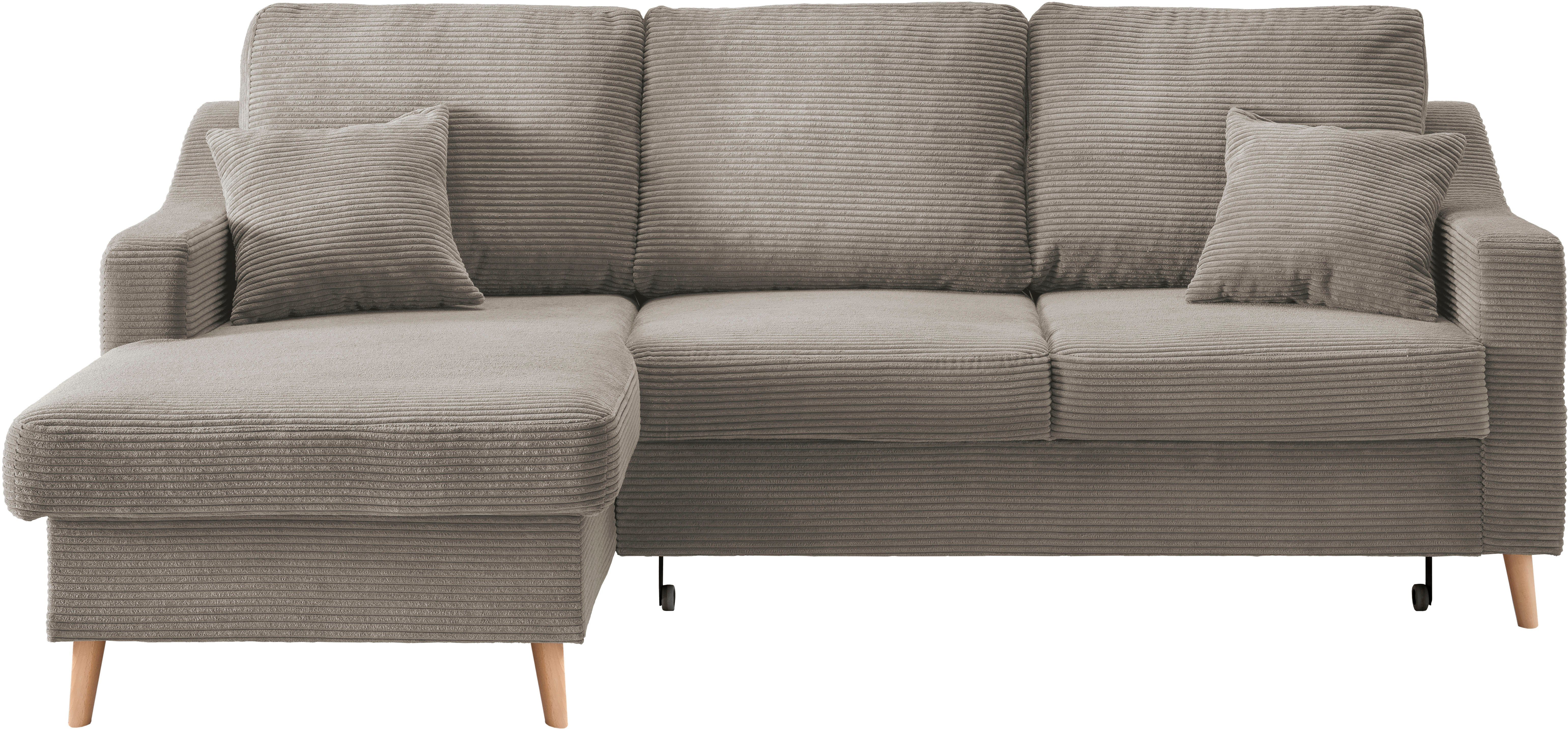 INOSIGN Ecksofa Valentina L-Form, 2 Zierkissen, günstig online kaufen