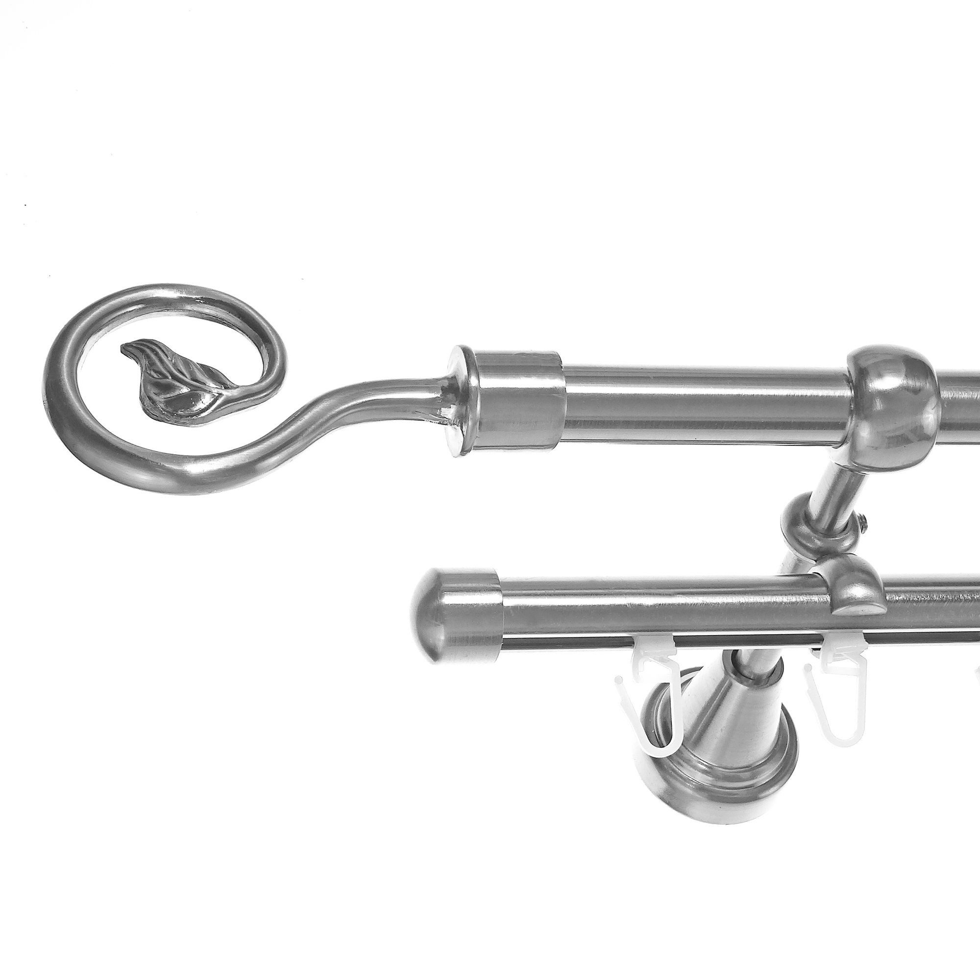 BASIT Gardinenstange Rohr und Innenlauf 16 mm mit Wandträgern 120 cm E20, Ø günstig online kaufen