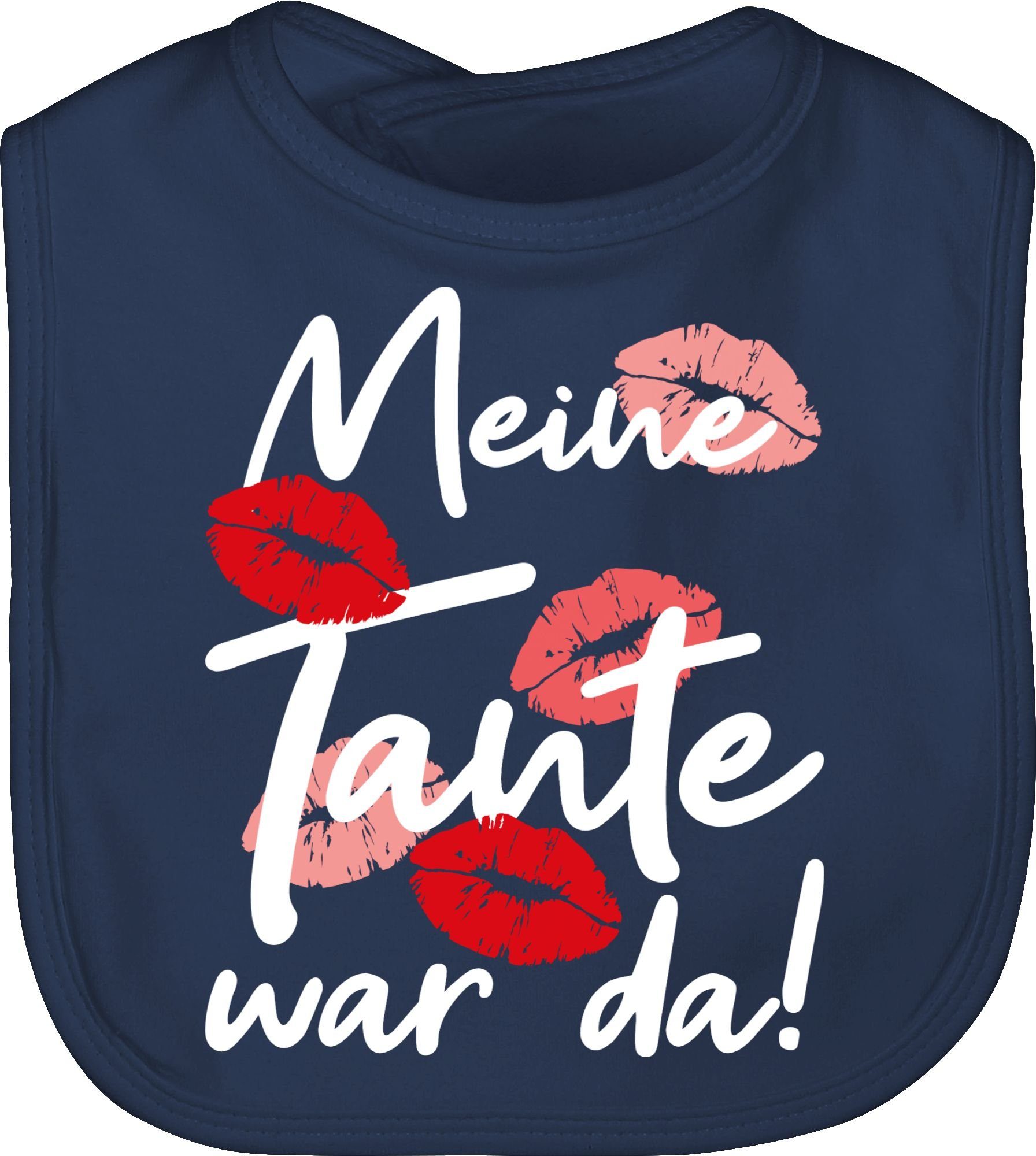 Navy & Tante war Blau weiß, Junge Shirtracer Baby da - Mädchen Strampler 1 Lätzchen Meine