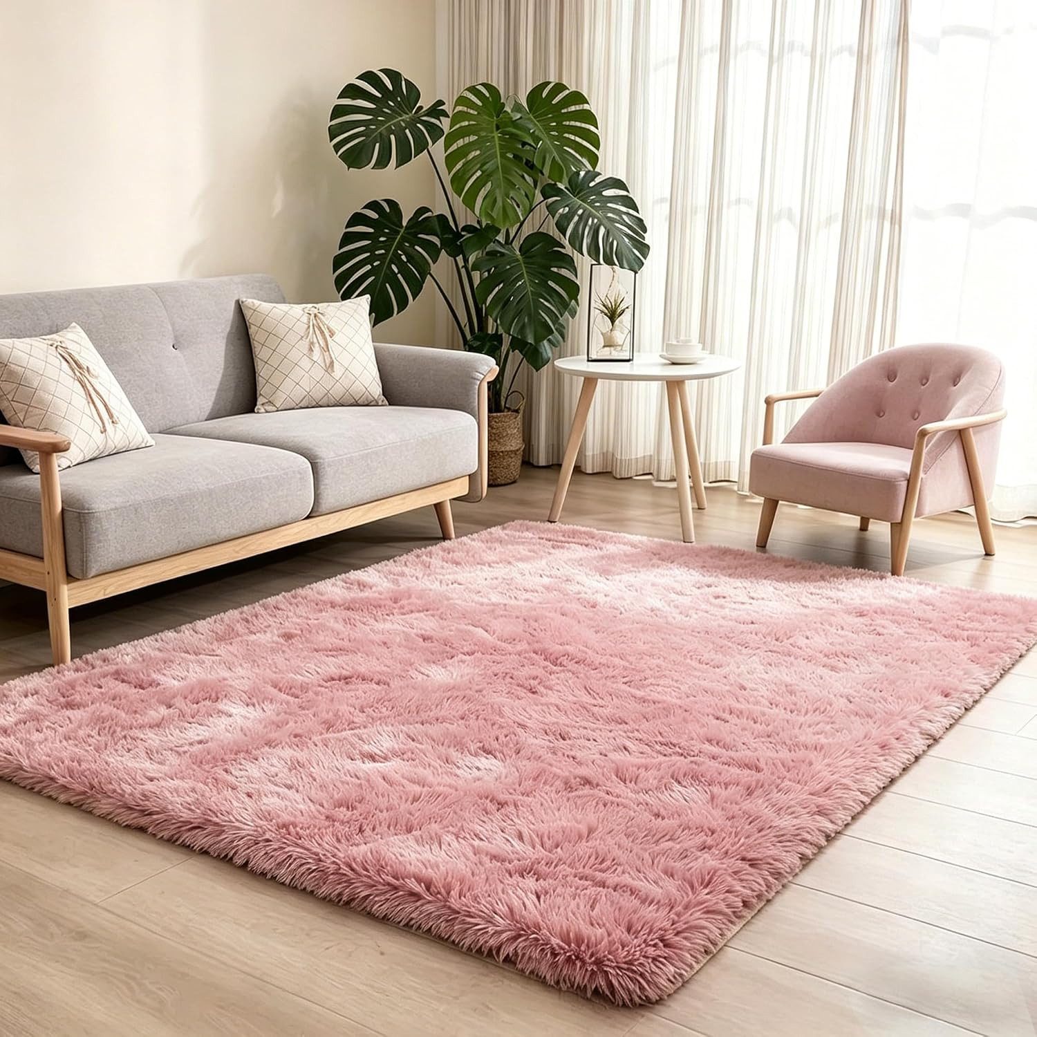 MCC direct Hochflor-Teppich Hochflor-Teppich – luxuriöser Flauschteppich - 7 Größen & 7 Farben